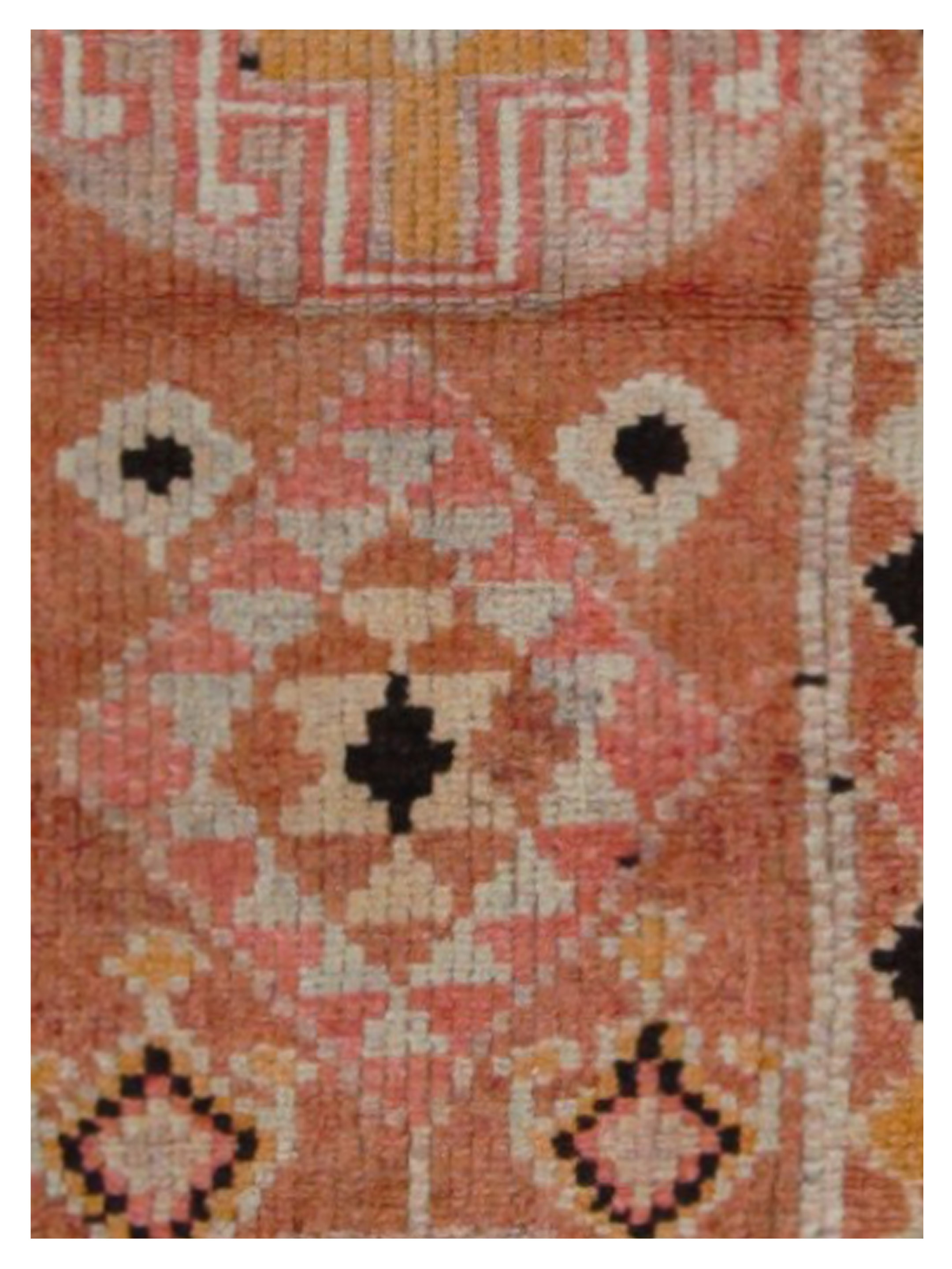 Kurdish Hand Knotted Peach 3x12 - Image 4 of 5