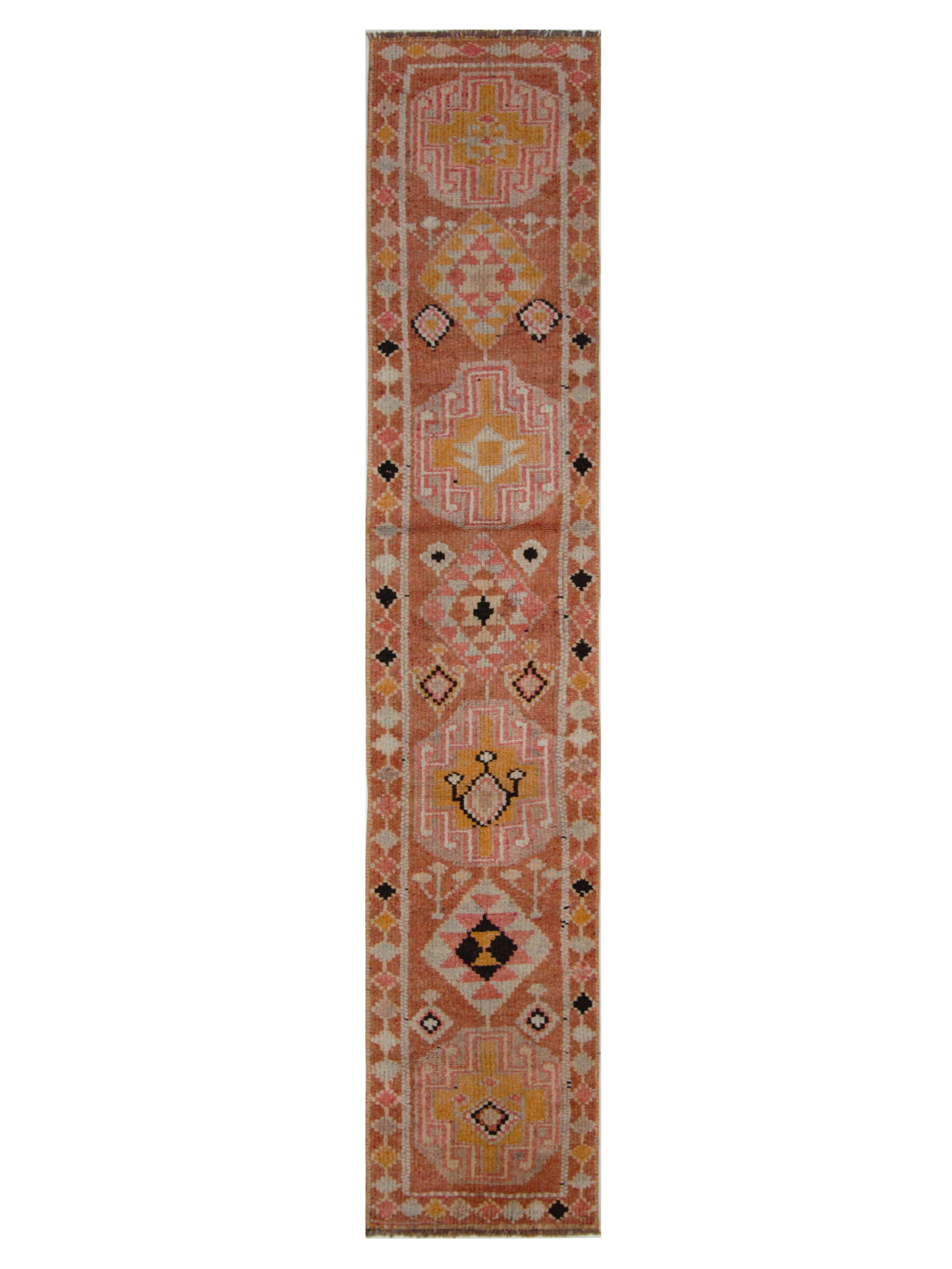 Kurdish Hand Knotted Peach 3x12