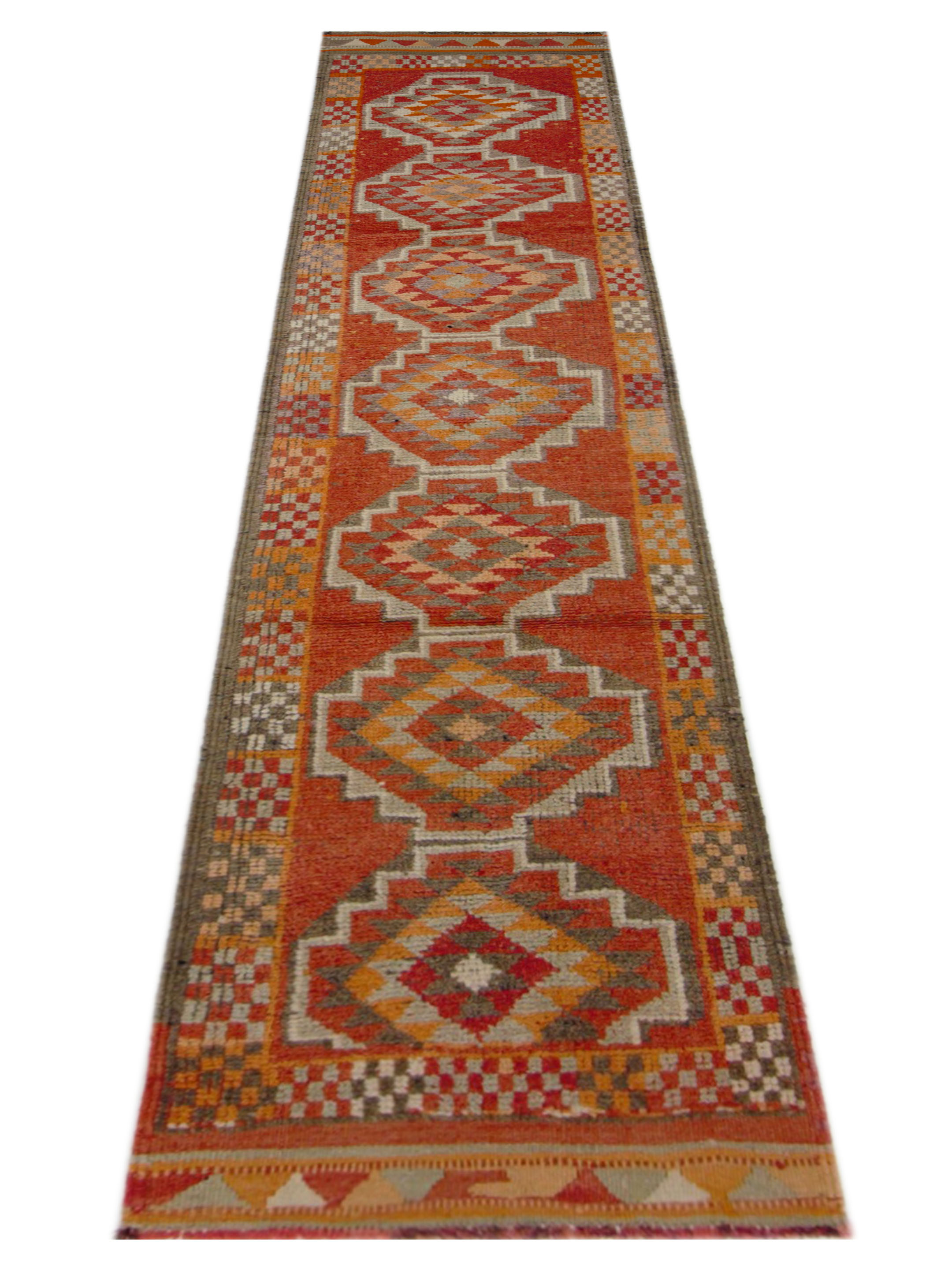 Kurdish Hand Knotted Grey 3x12 - Image 2 of 5