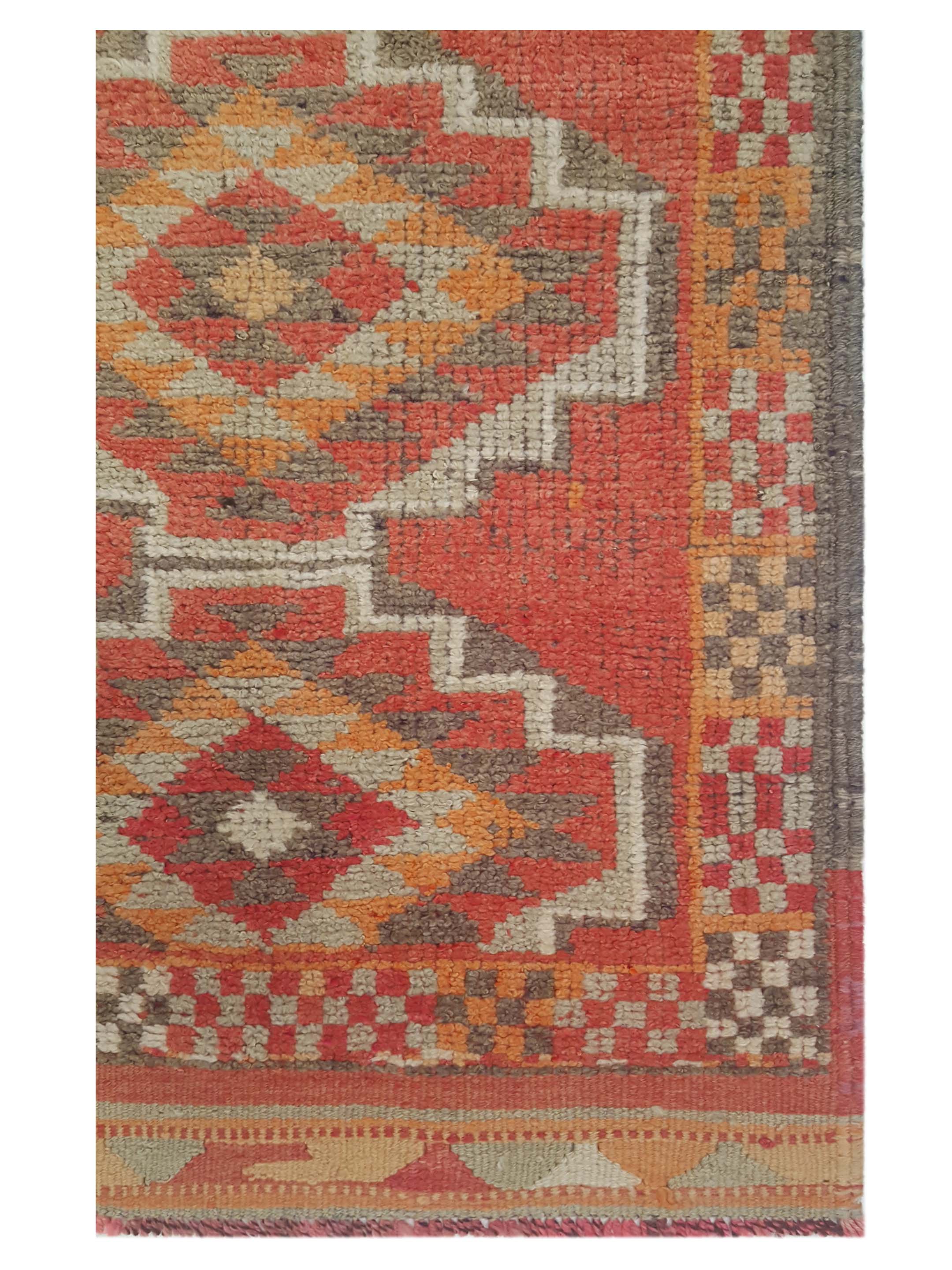 Kurdish Hand Knotted Grey 3x12 - Image 3 of 5
