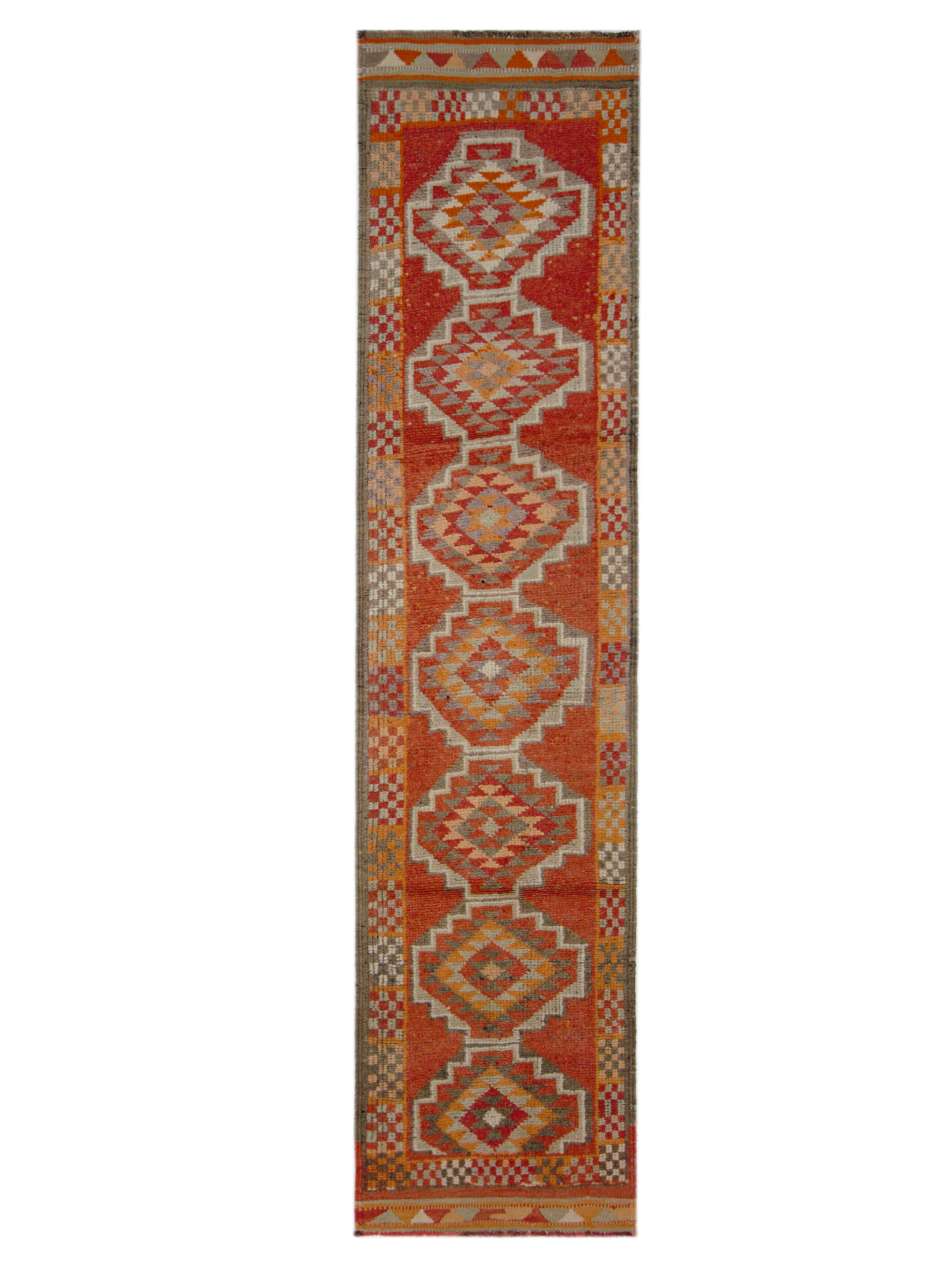 Kurdish Hand Knotted Grey 3x12