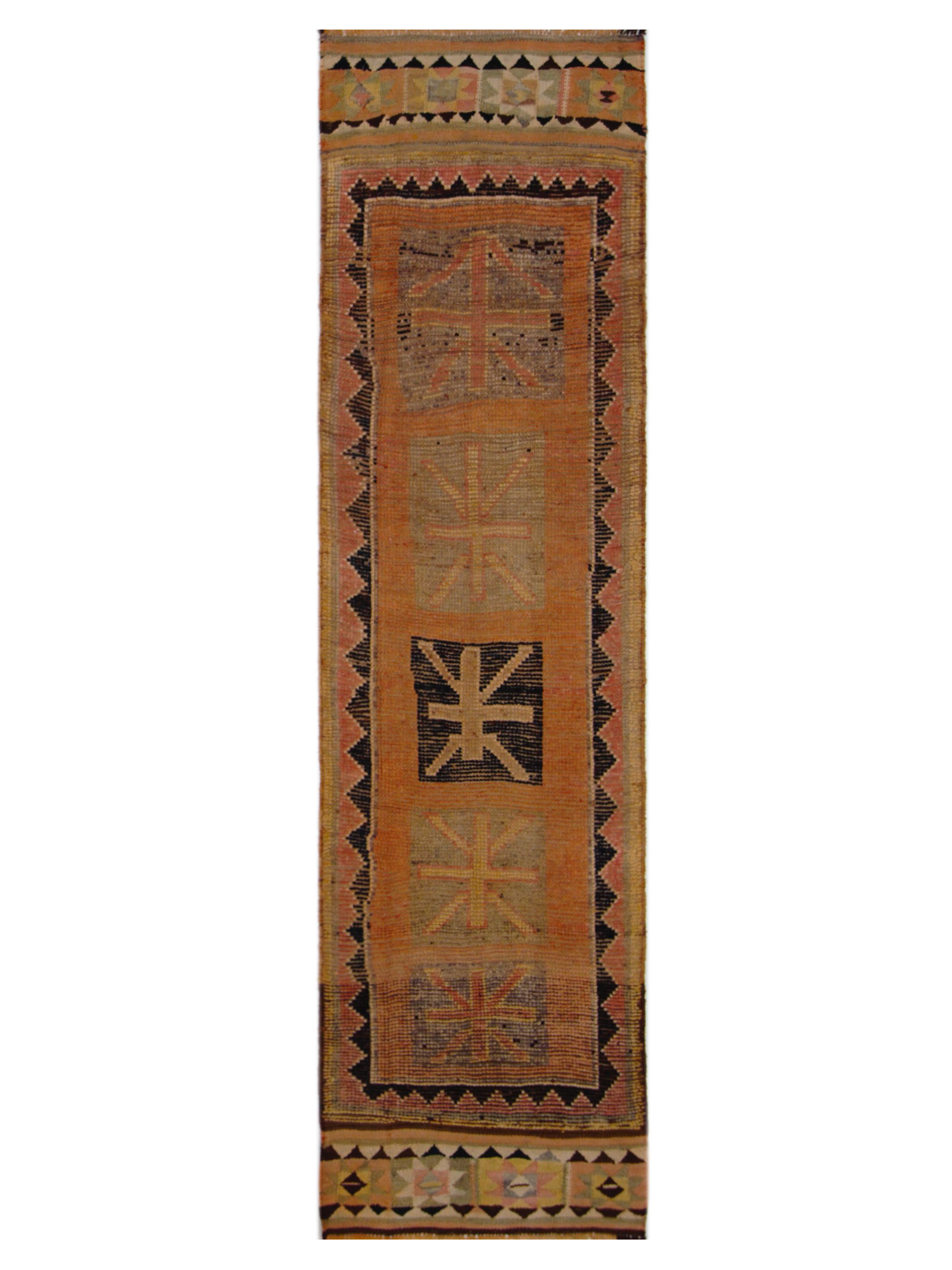 Kurdish Hand Knotted Orange 3x10