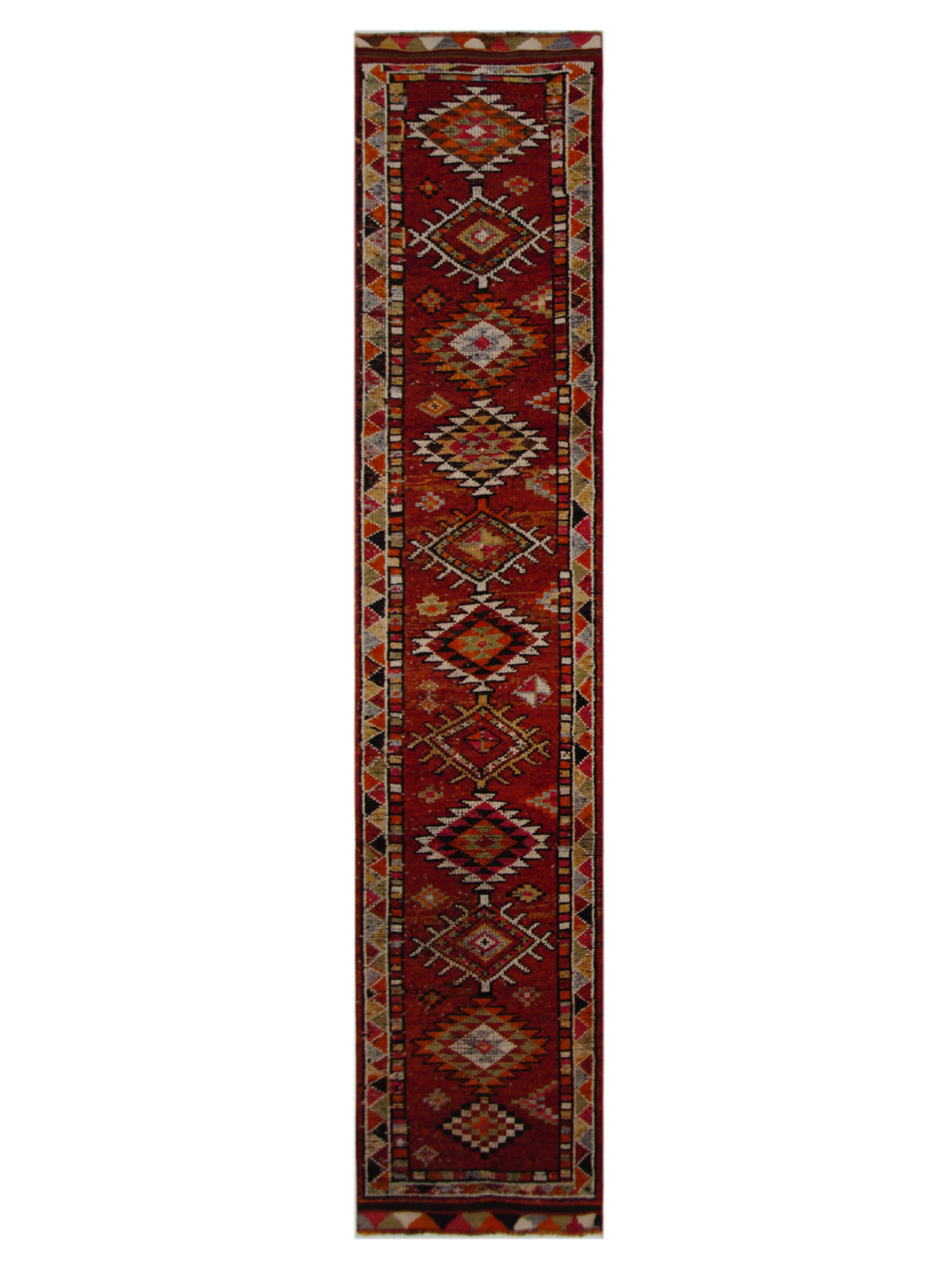 Kurdish Hand Knotted Red 3x13