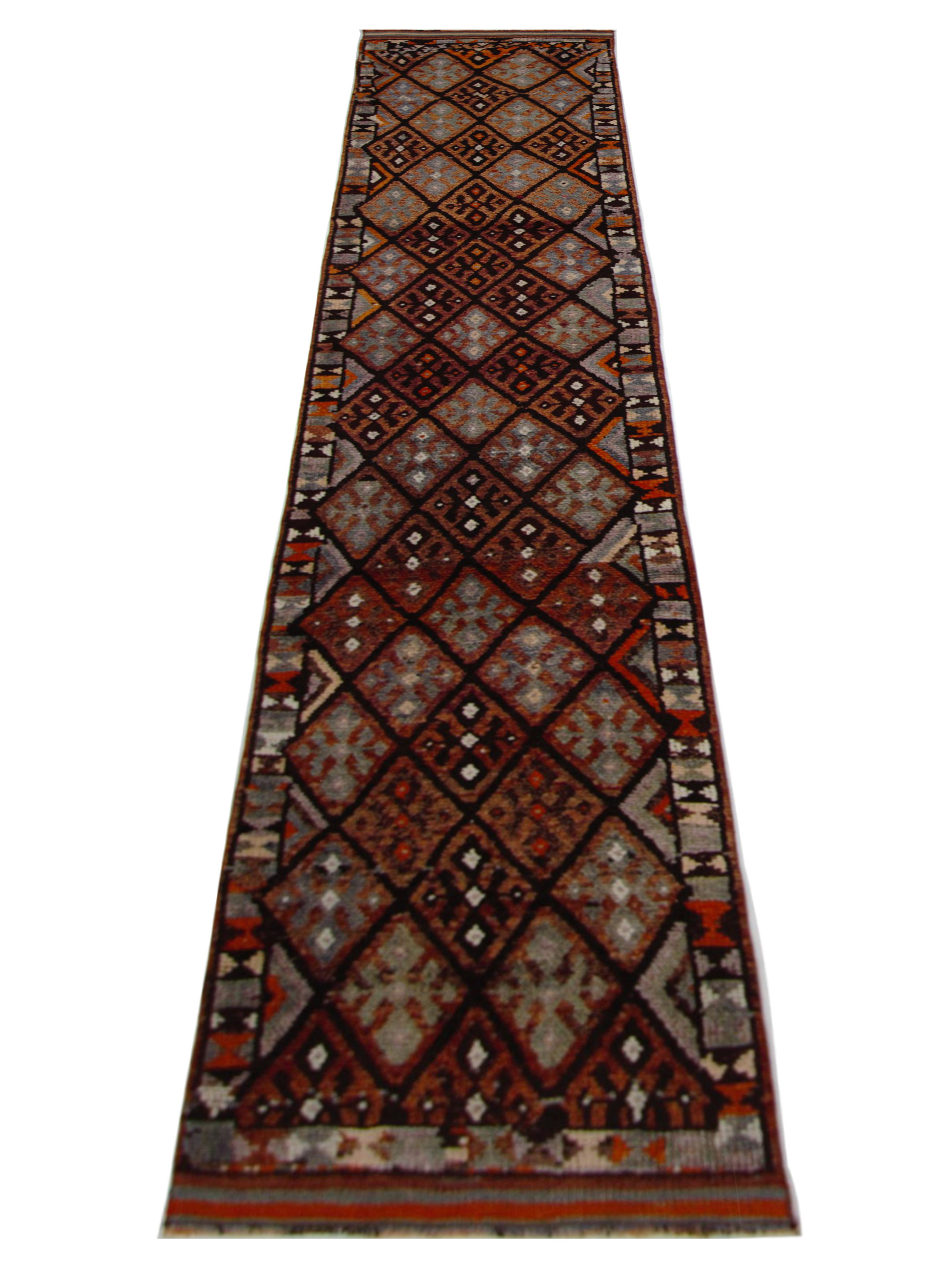 Kurdish Hand Knotted Multi 3x13 - Image 2 of 5
