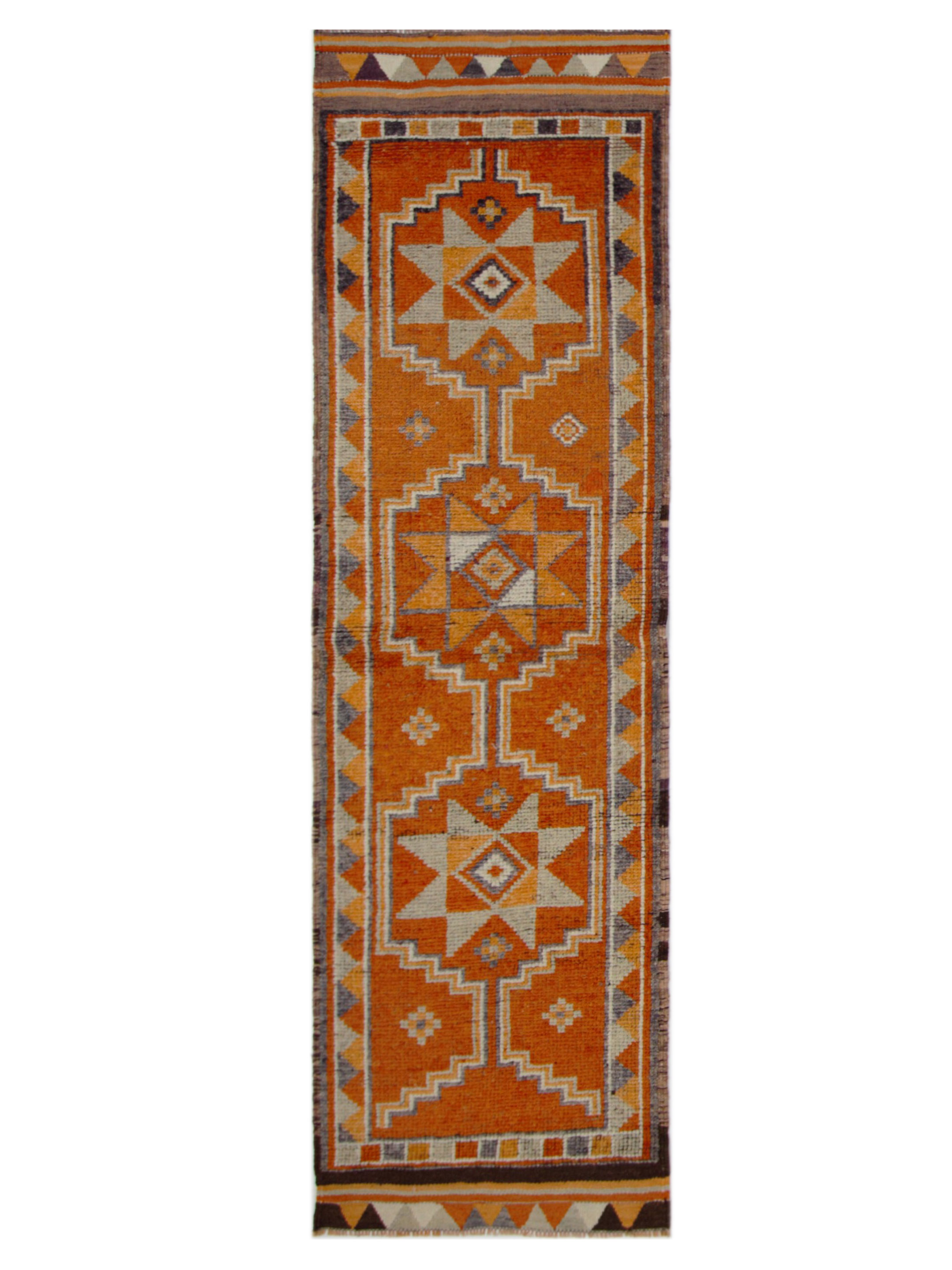 Kurdish Hand Knotted Orange 3x10