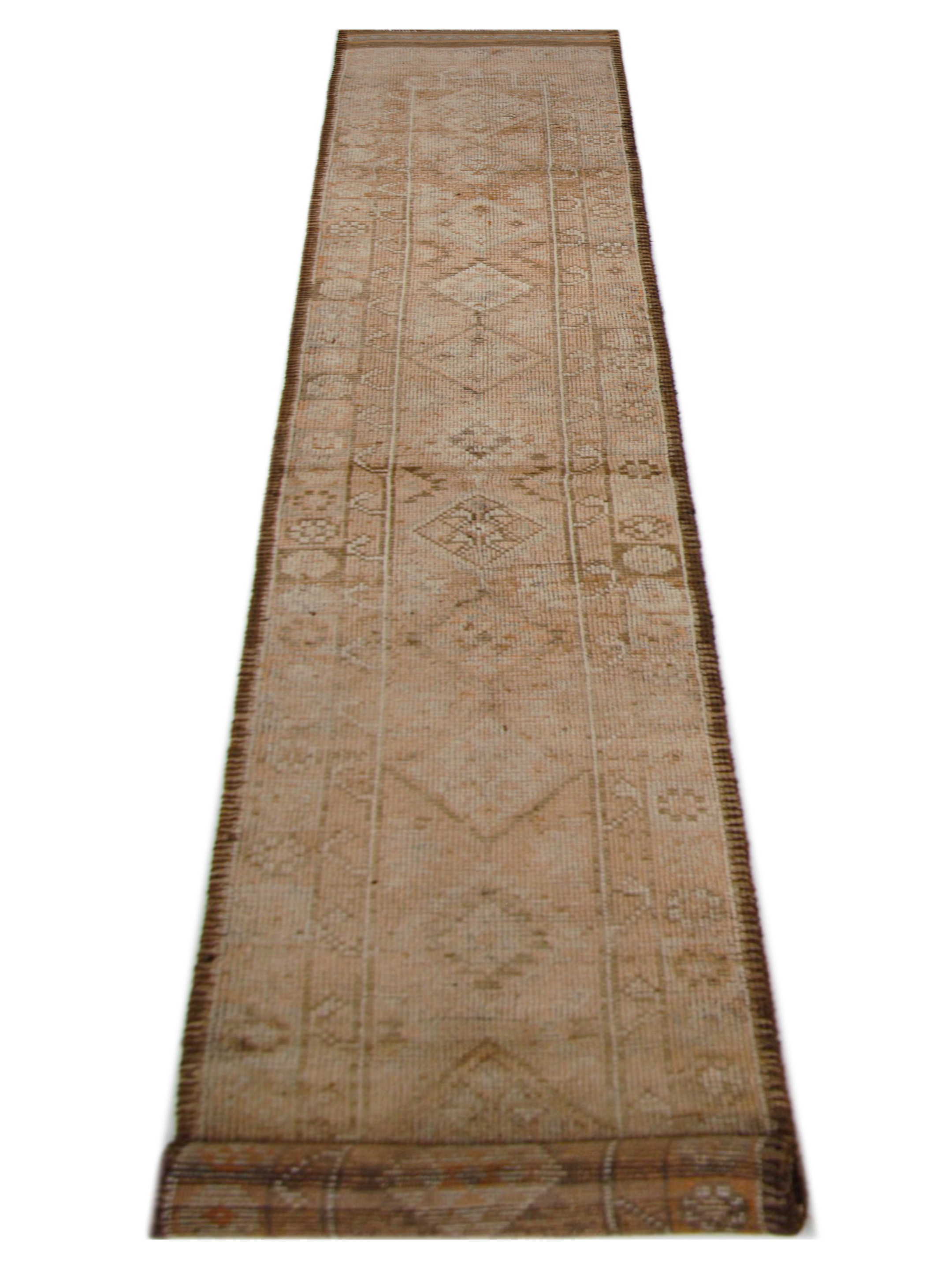 Kurdish Hand Knotted Brown 3x15 - Image 2 of 5