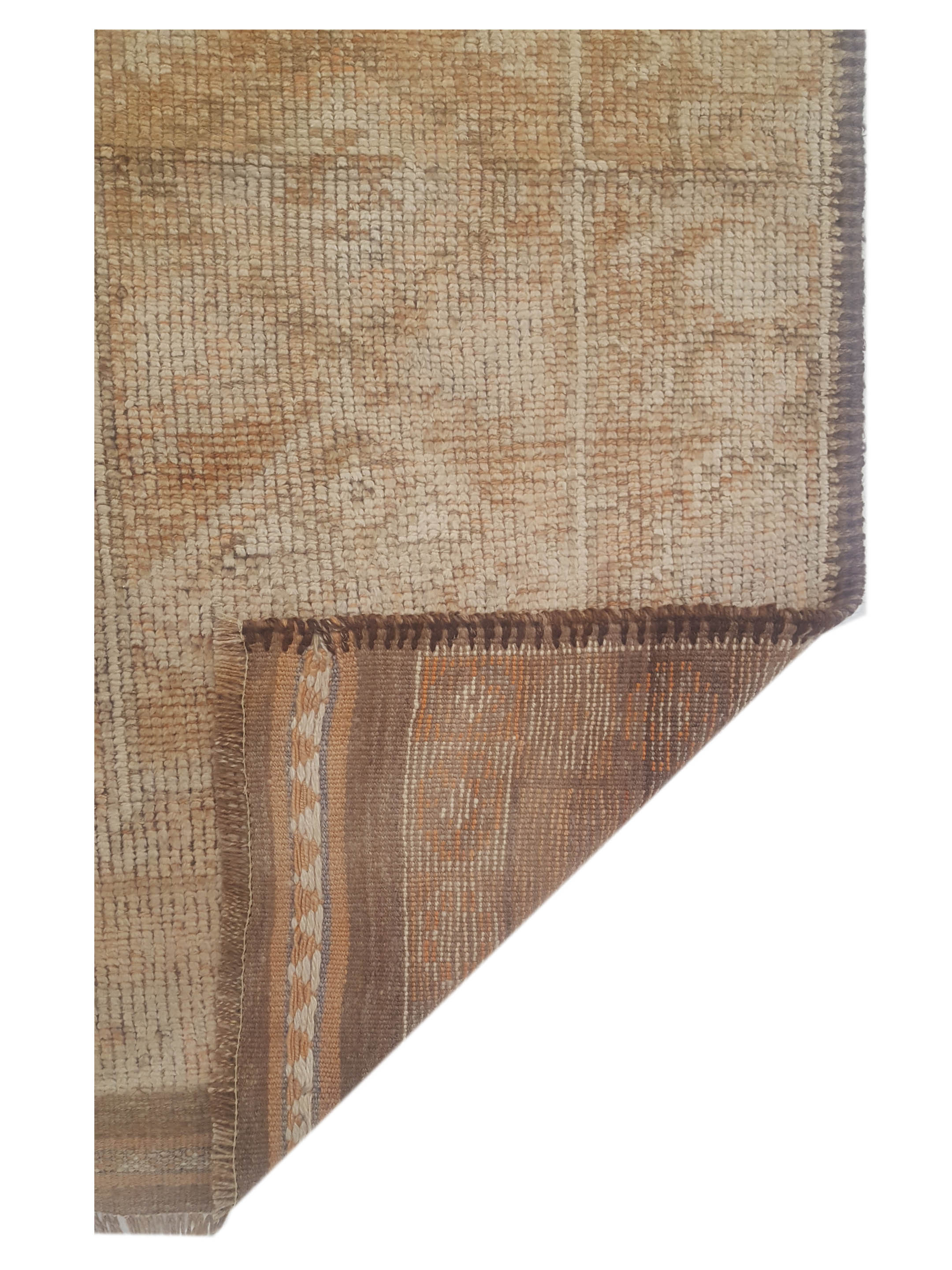 Kurdish Hand Knotted Brown 3x15 - Image 5 of 5