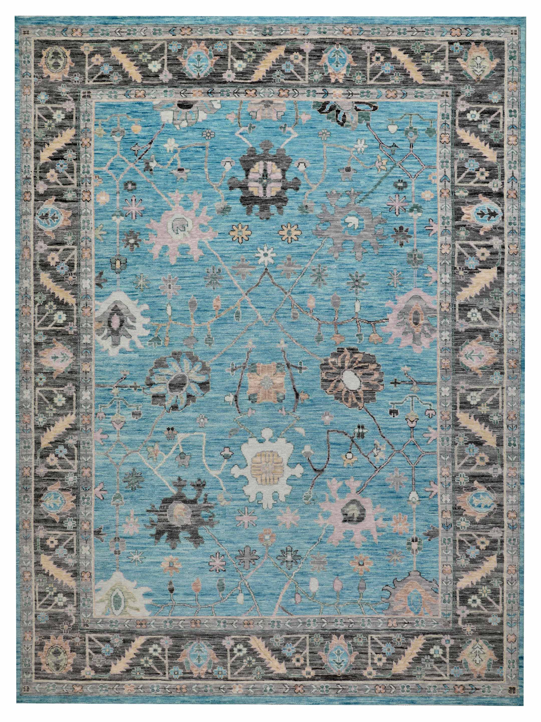 Anatolian Revival Hand Knotted Lt.Blue 10x14
