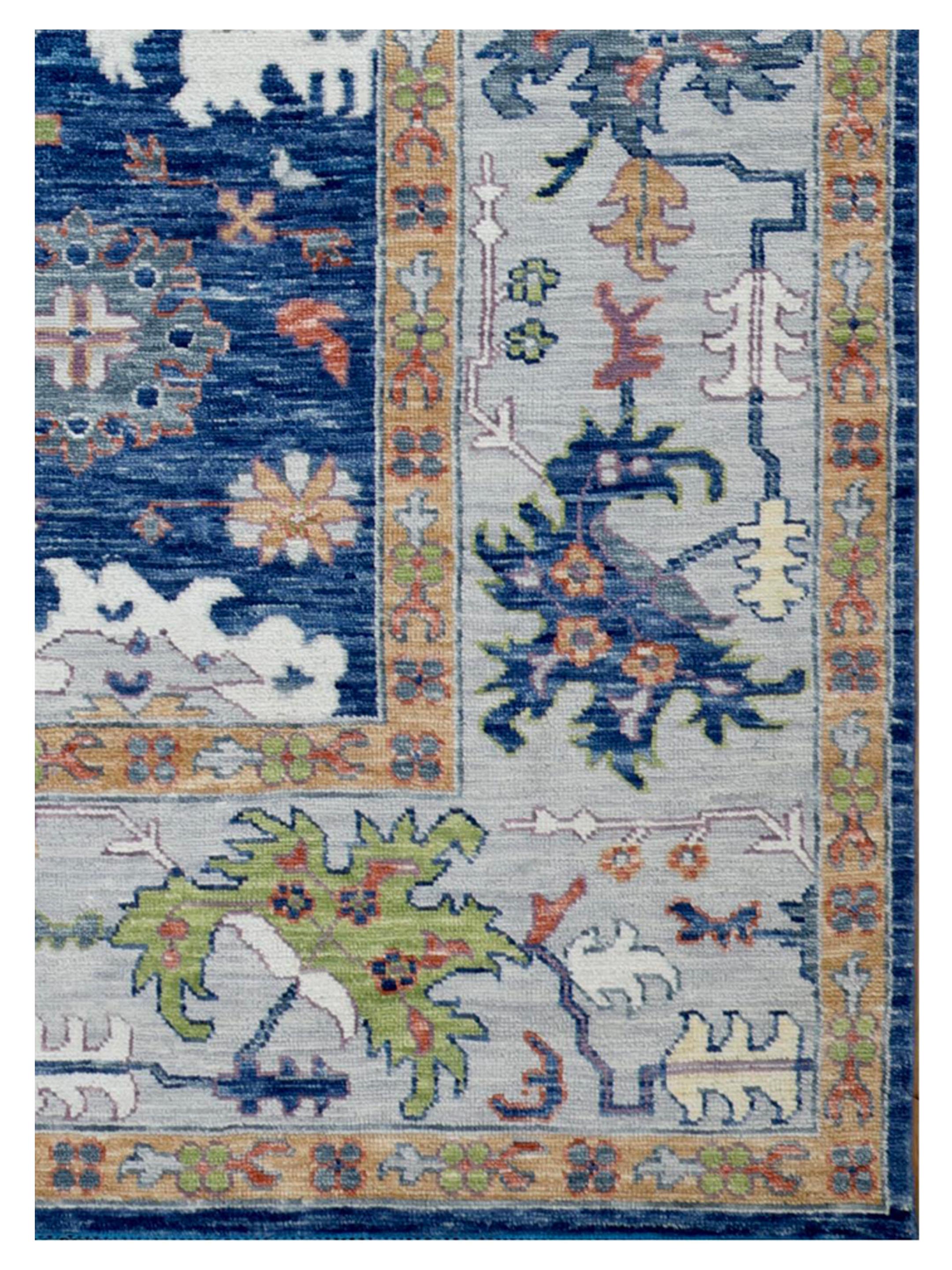 Anatolian Revival Hand Knotted Navy 10x14 - Image 3 of 5