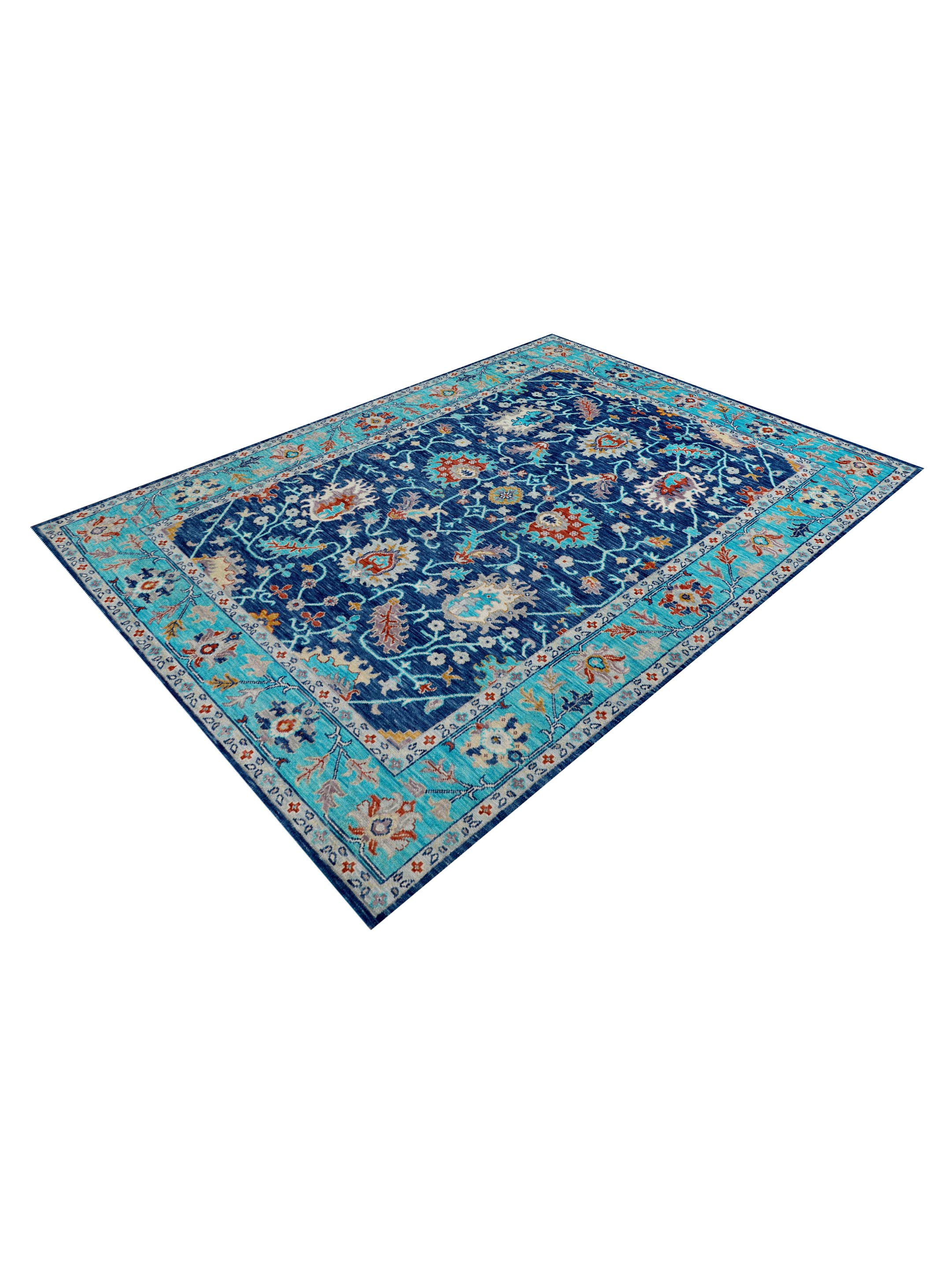 Anatolian Revival Hand Knotted Navy 9x12 - Image 5 of 5