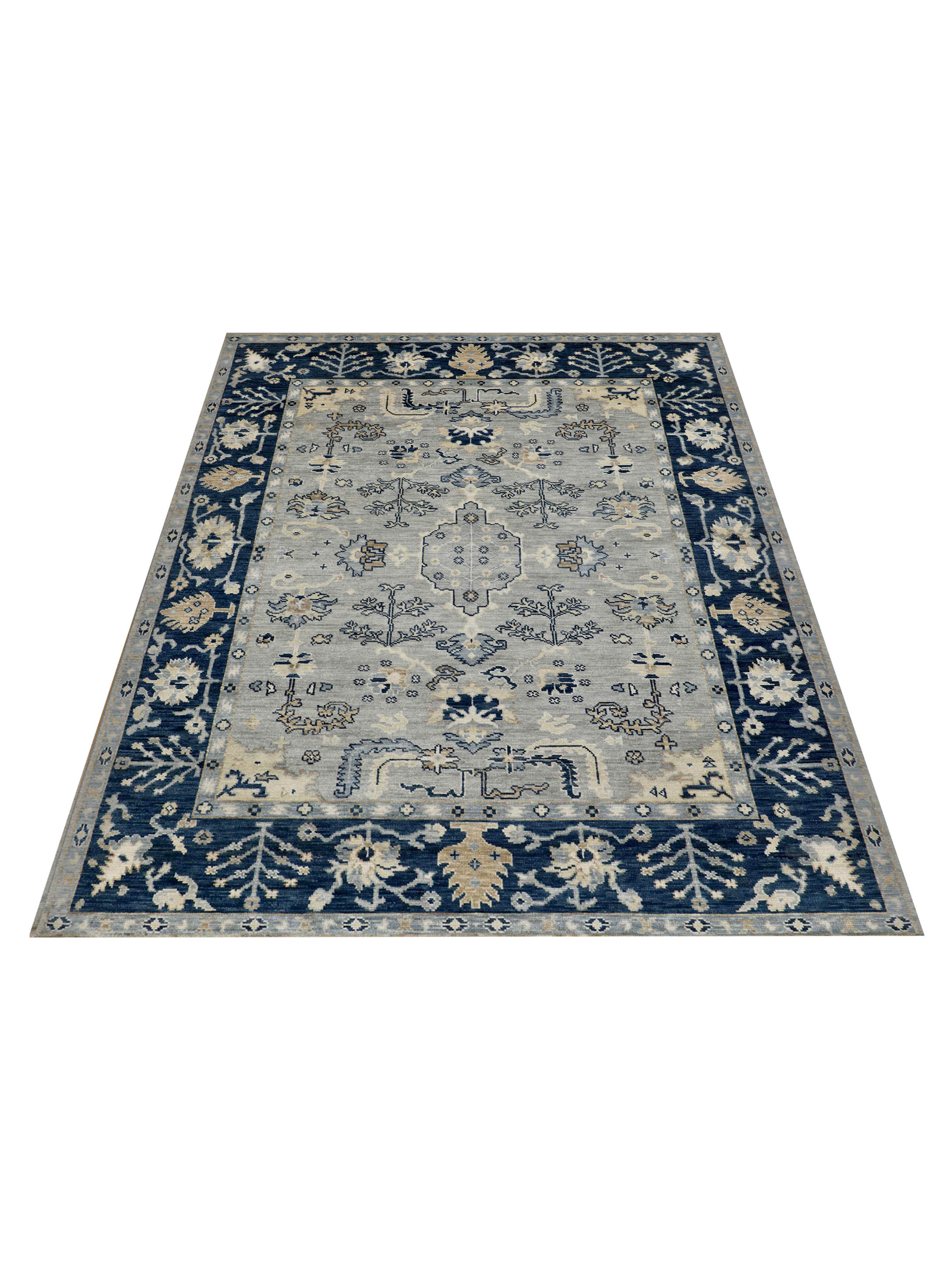 Anatolian Revival Hand Knotted Lt.Grey 10x14 - Image 2 of 5
