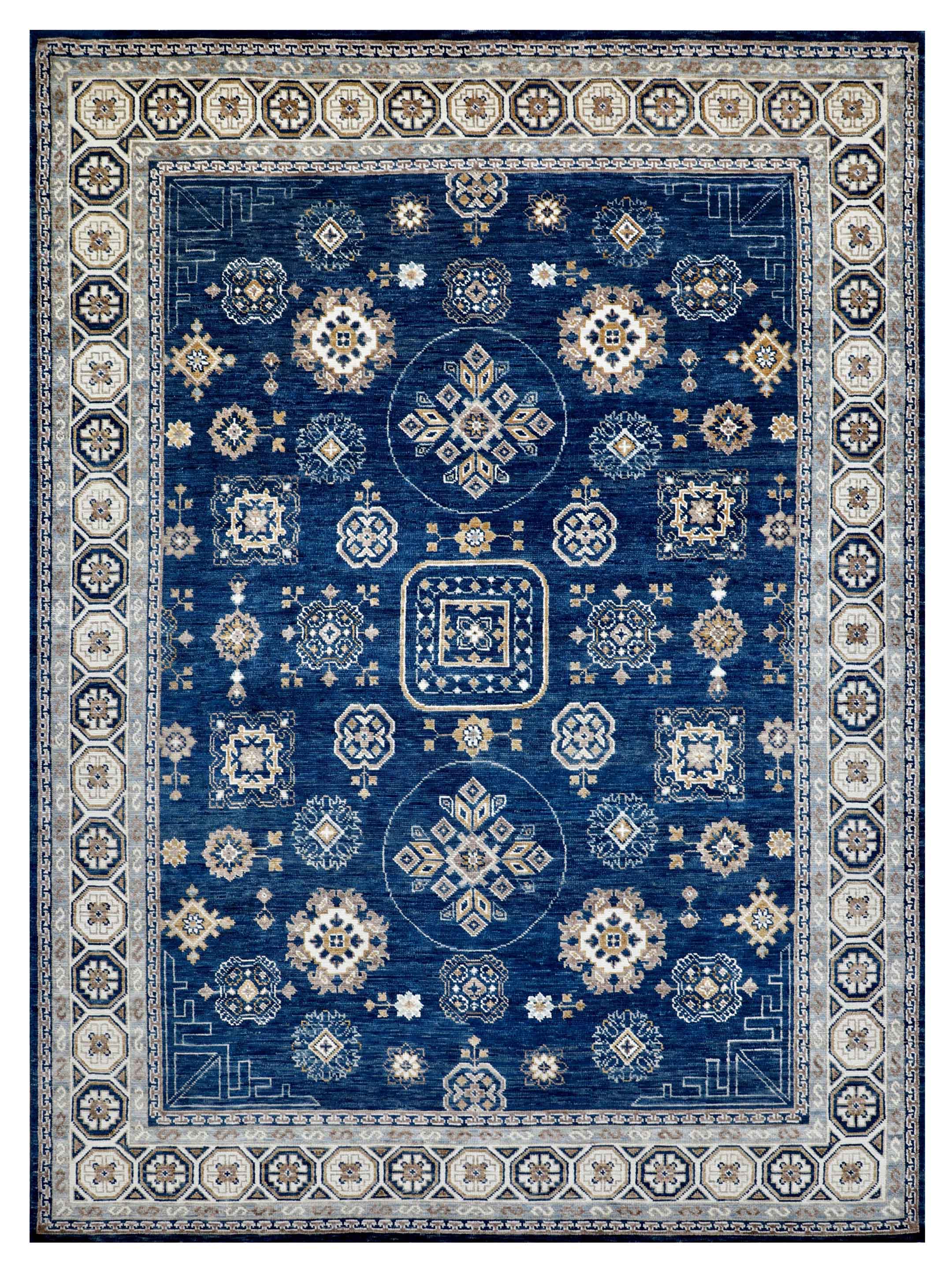 Anatolian Revival Hand Knotted Navy 9x12