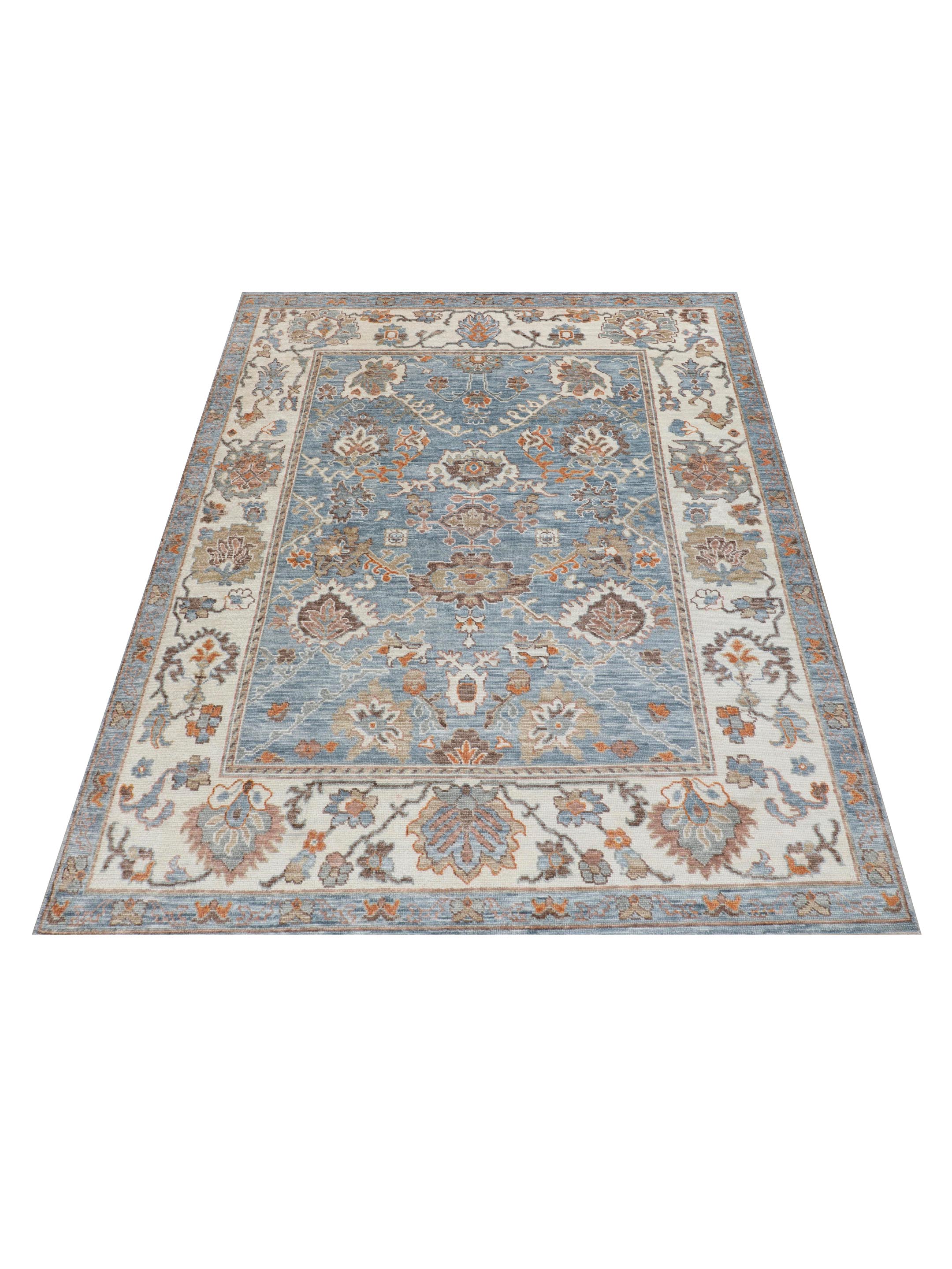 Anatolian Revival Hand Knotted Lt.Blue 8x10 - Image 2 of 5