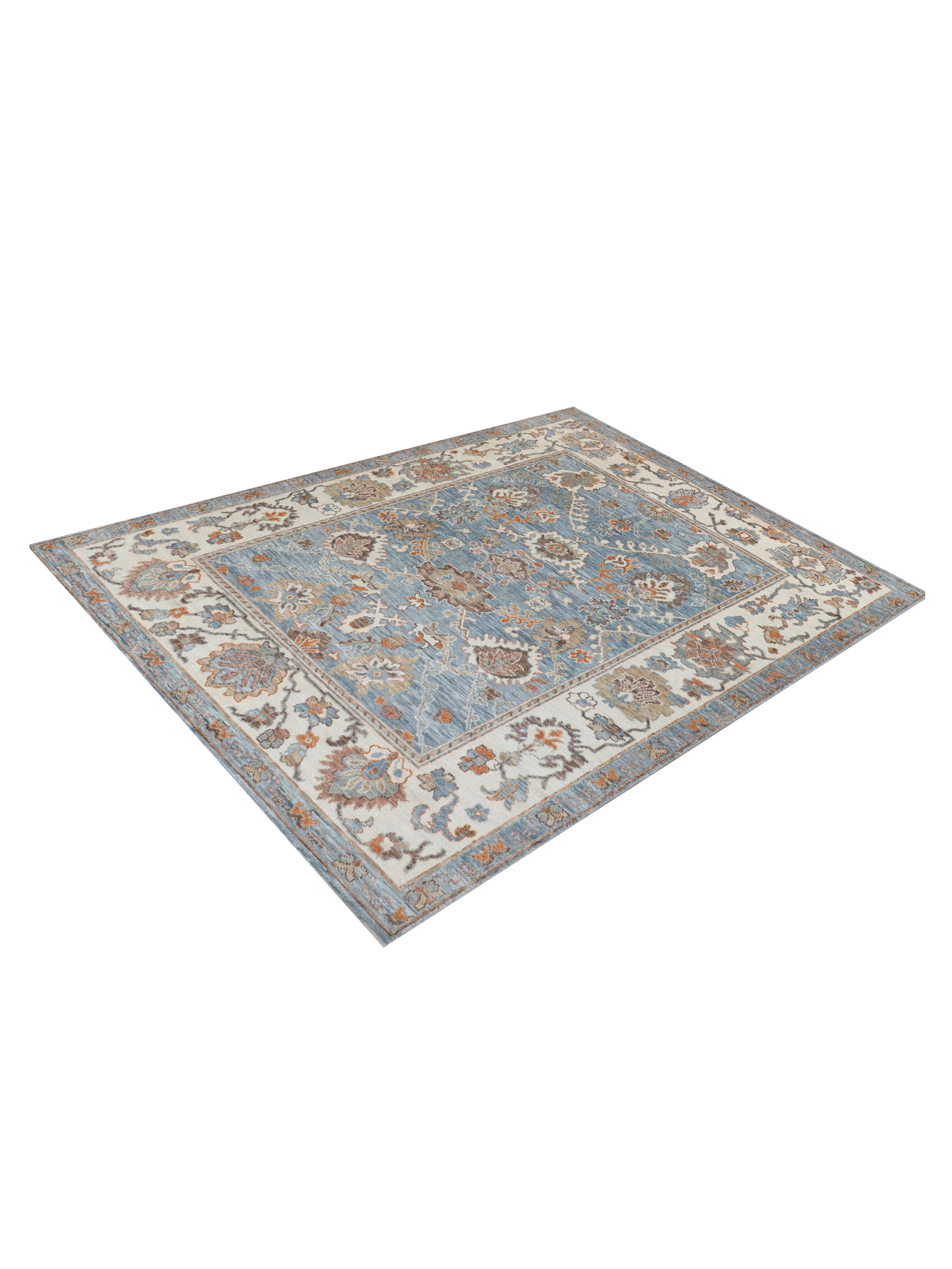 Anatolian Revival Hand Knotted Lt.Blue 8x10 - Image 5 of 5