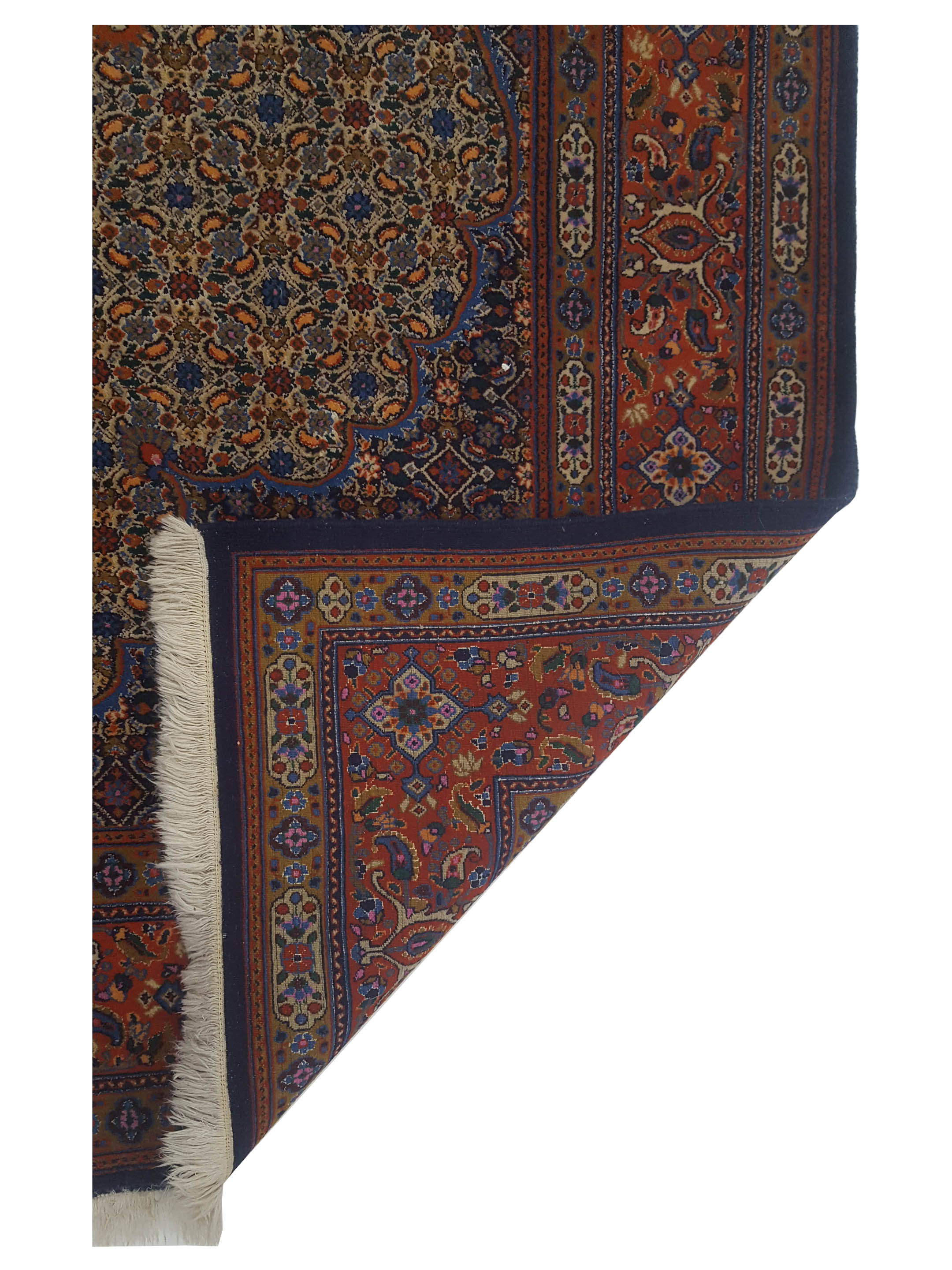 Bijar Hand Knotted Navy 6.6x9.6 - Image 5 of 5