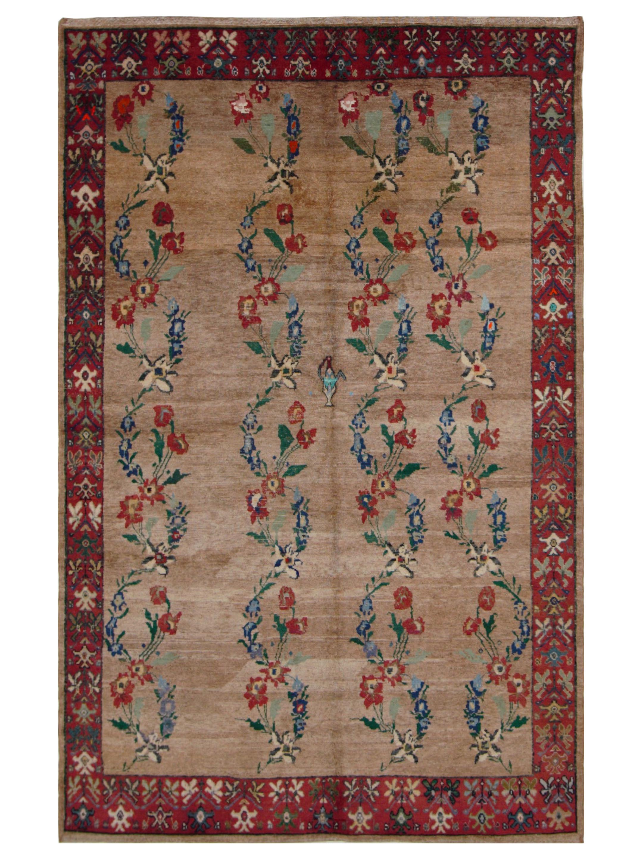 Kurdish Hand Knotted Beige 6x9