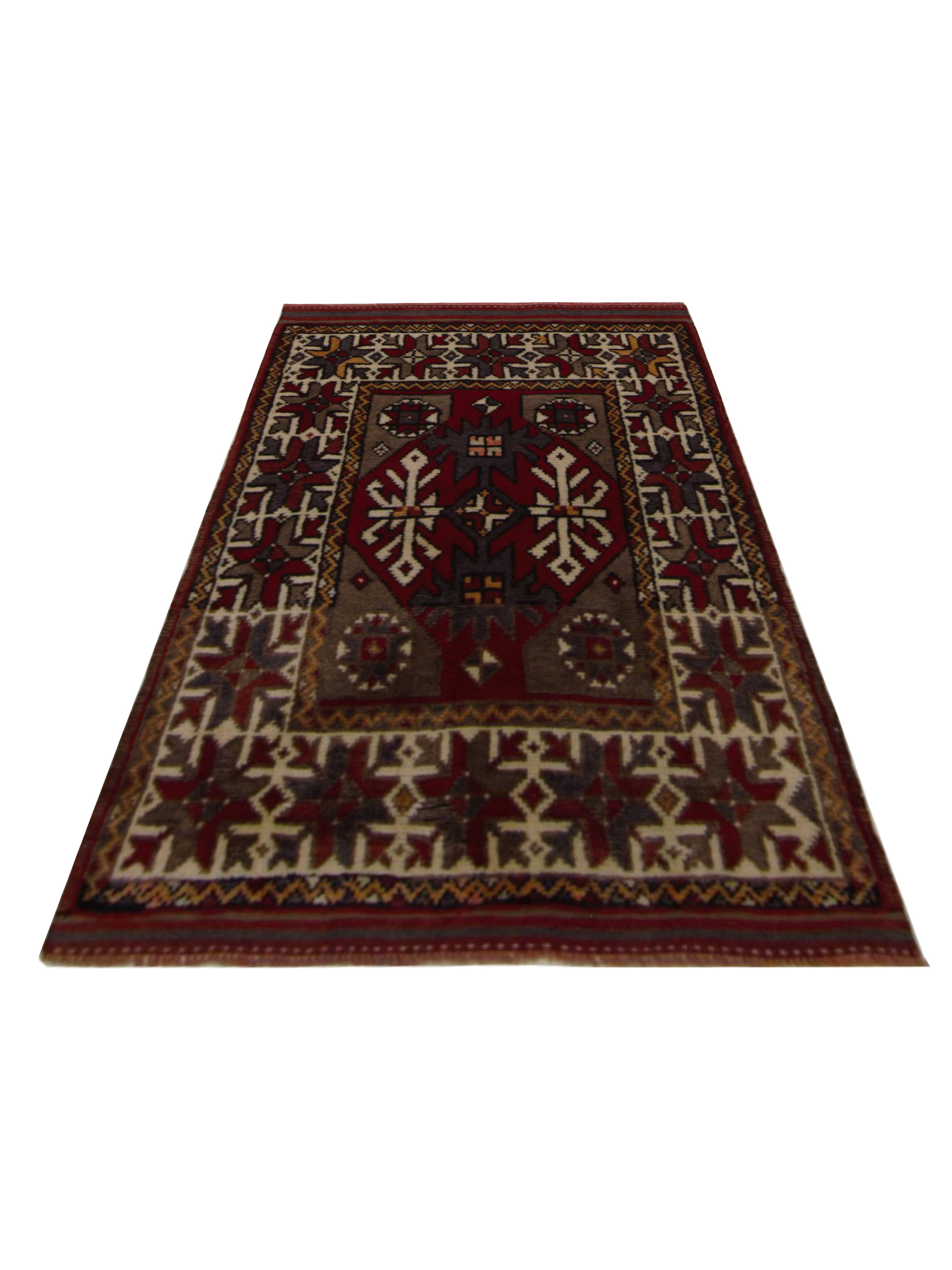 Anatolian Hand Knotted Red 3x5 - Image 2 of 5