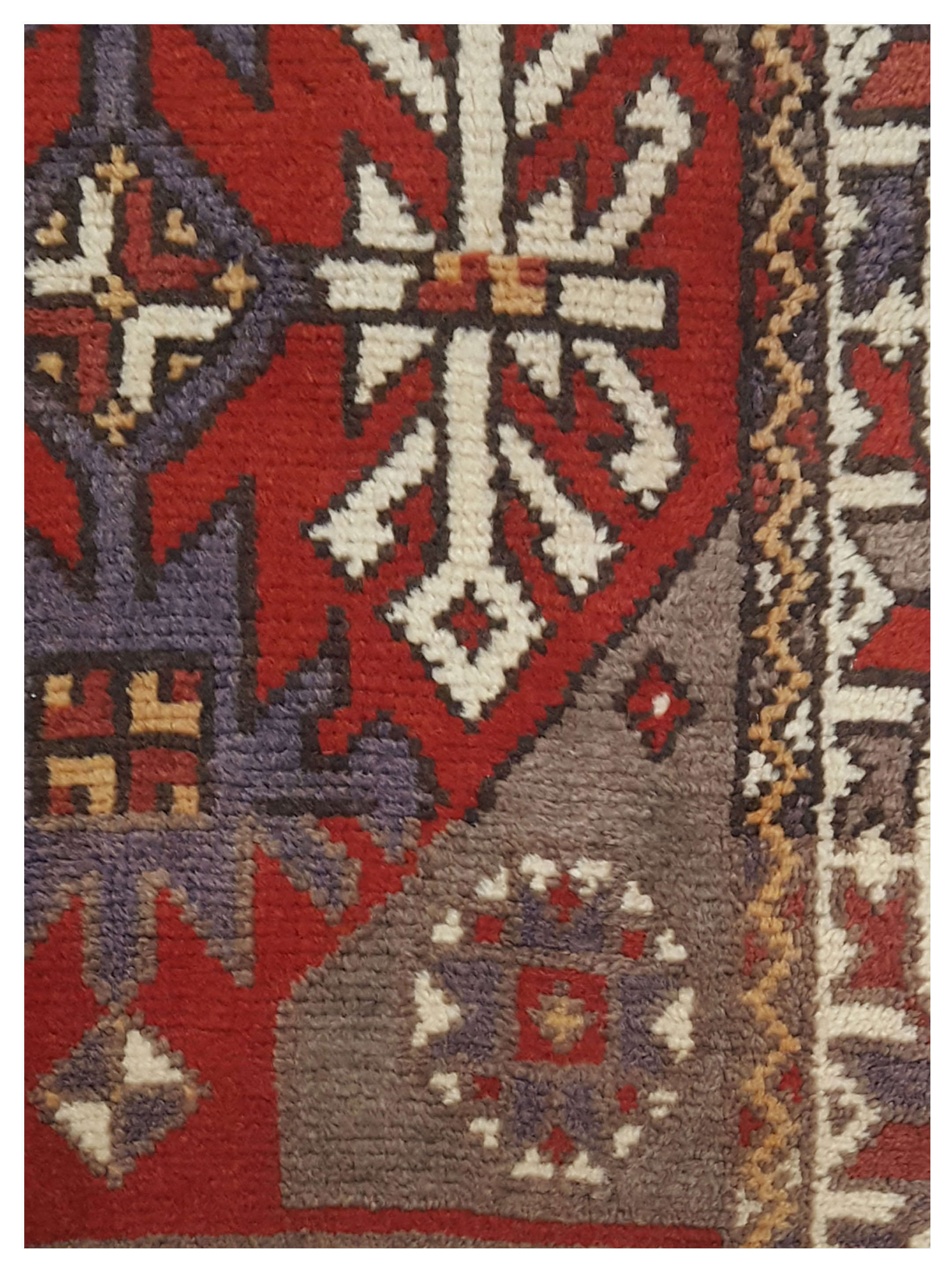 Anatolian Hand Knotted Red 3x5 - Image 4 of 5