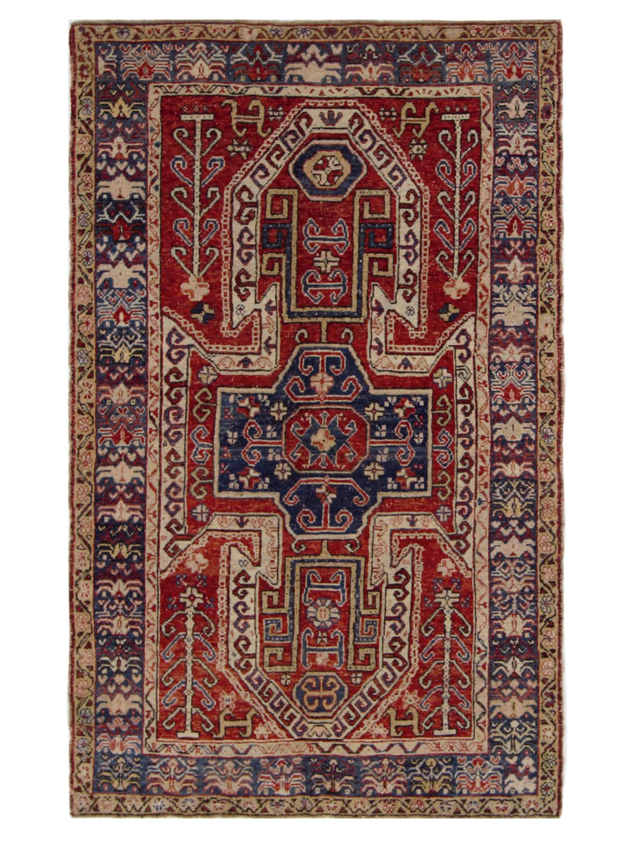Anatolian Hand Knotted Red 4x7