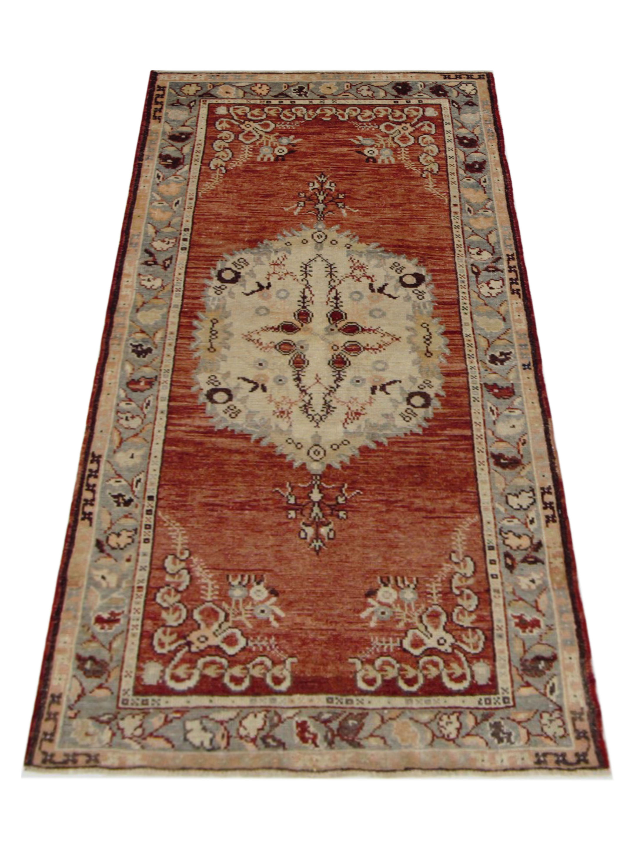 Anatolian Hand Knotted Rust 3x6 - Image 2 of 5