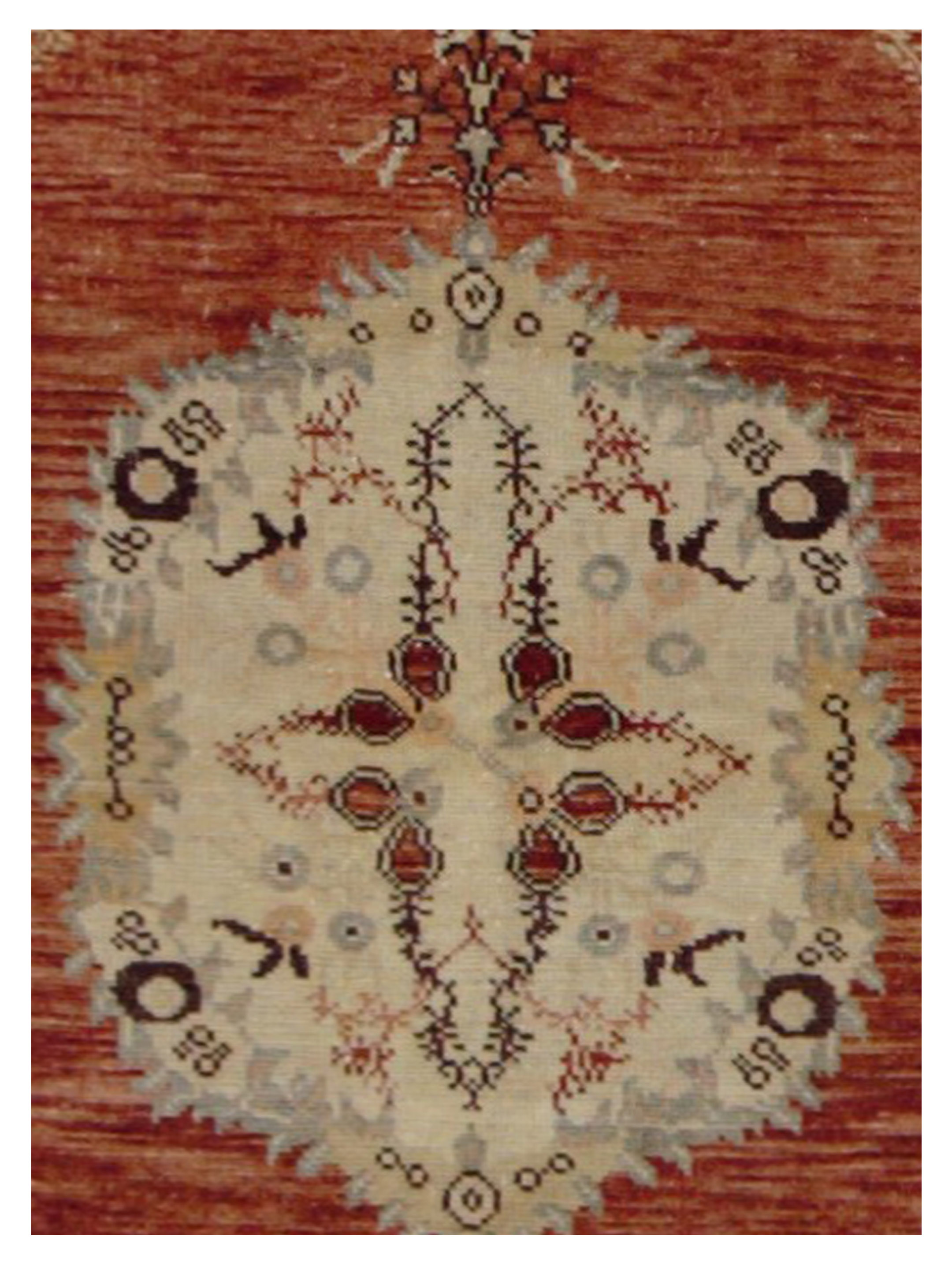 Anatolian Hand Knotted Rust 3x6 - Image 4 of 5