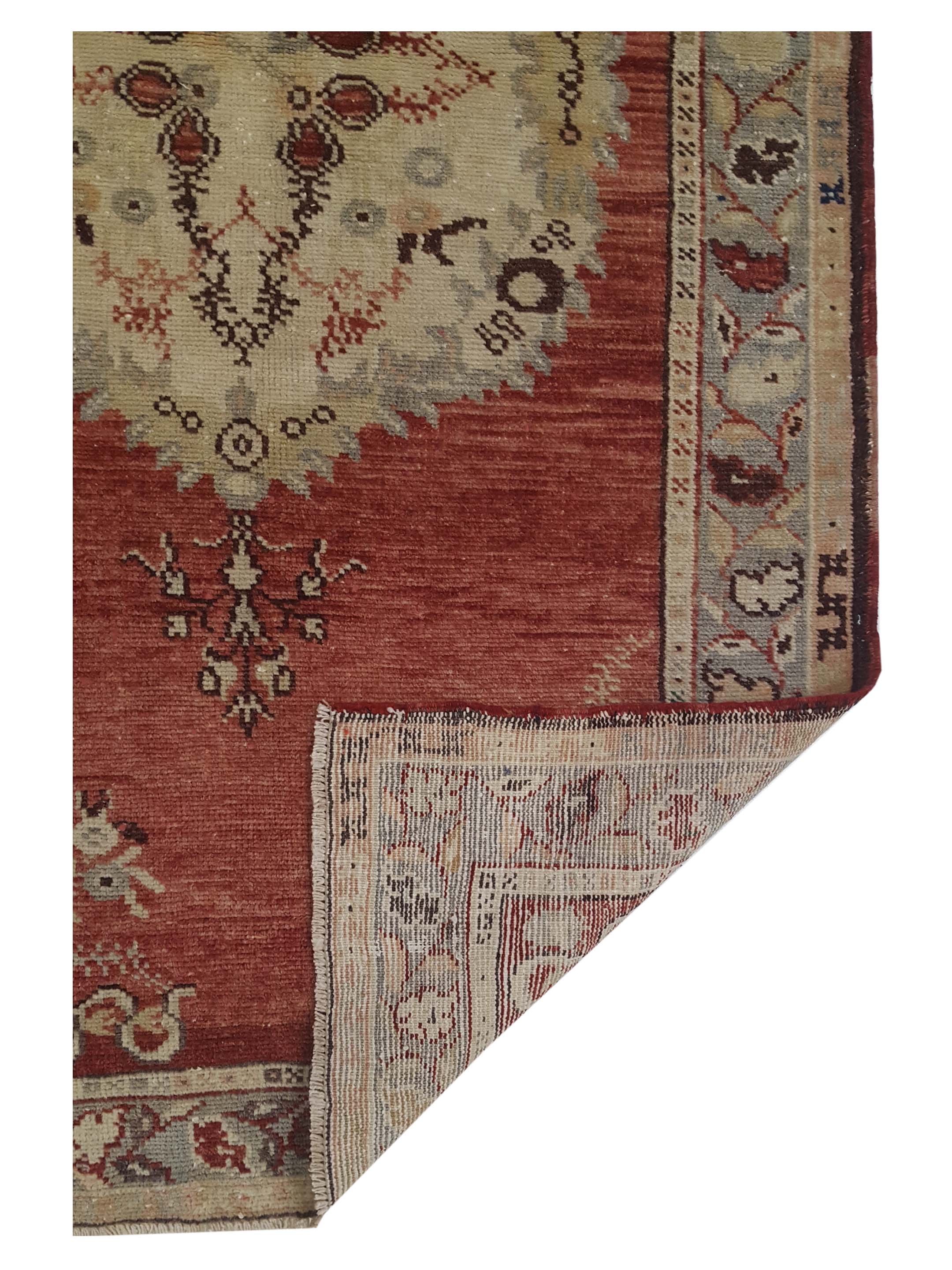 Anatolian Hand Knotted Rust 3x6 - Image 5 of 5