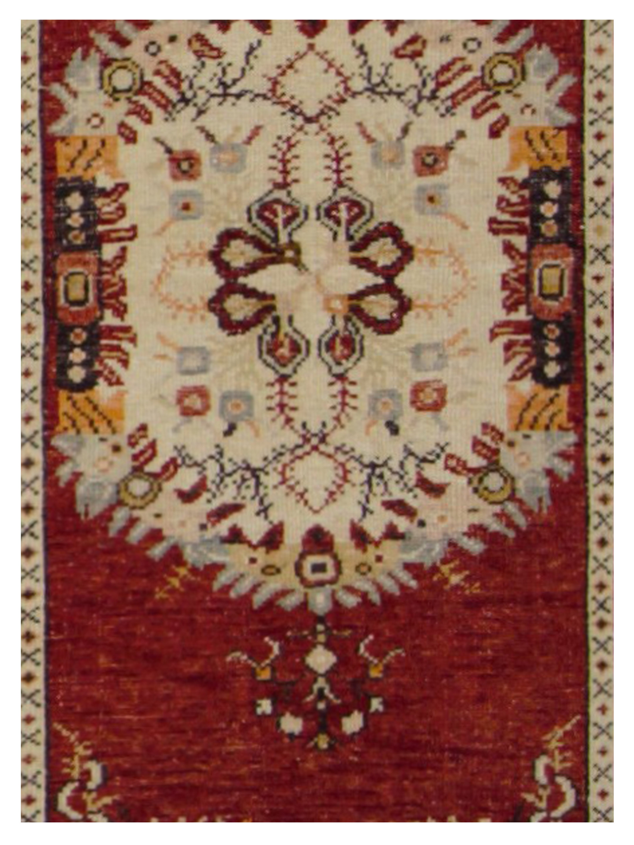 Anatolian Hand Knotted Rust 3x6 - Image 4 of 5