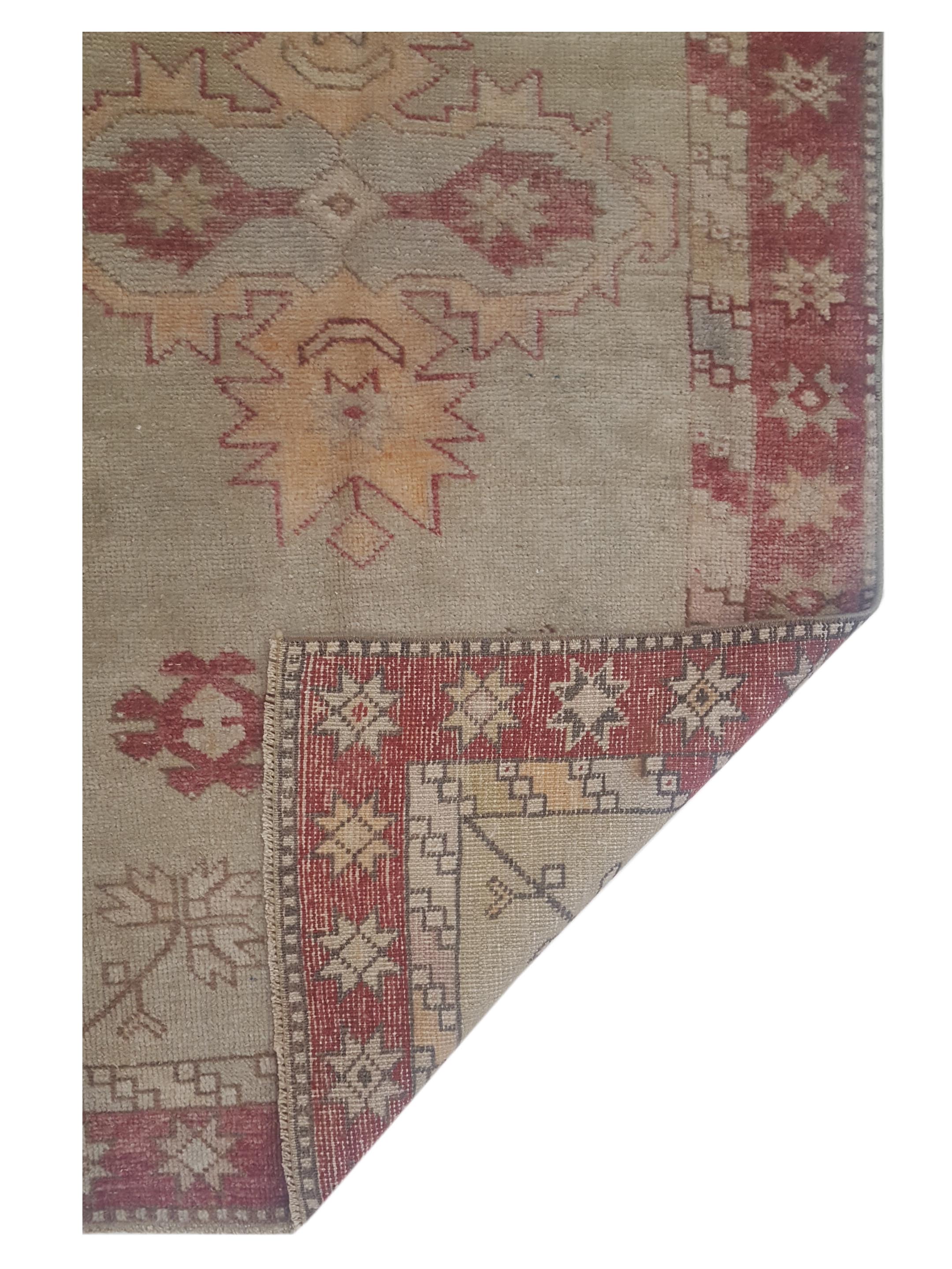 Anatolian Hand Knotted Olive 2.6x5 - Image 5 of 5