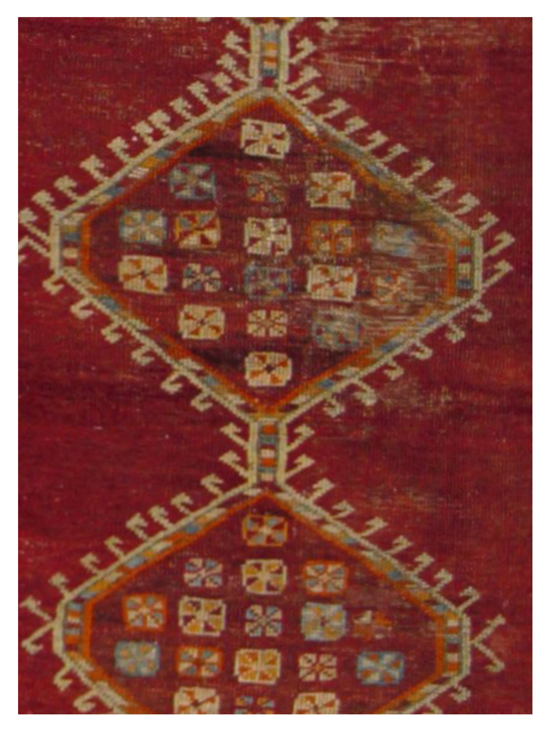Kula Hand Knotted Orange 3.6x7 - Image 4 of 5