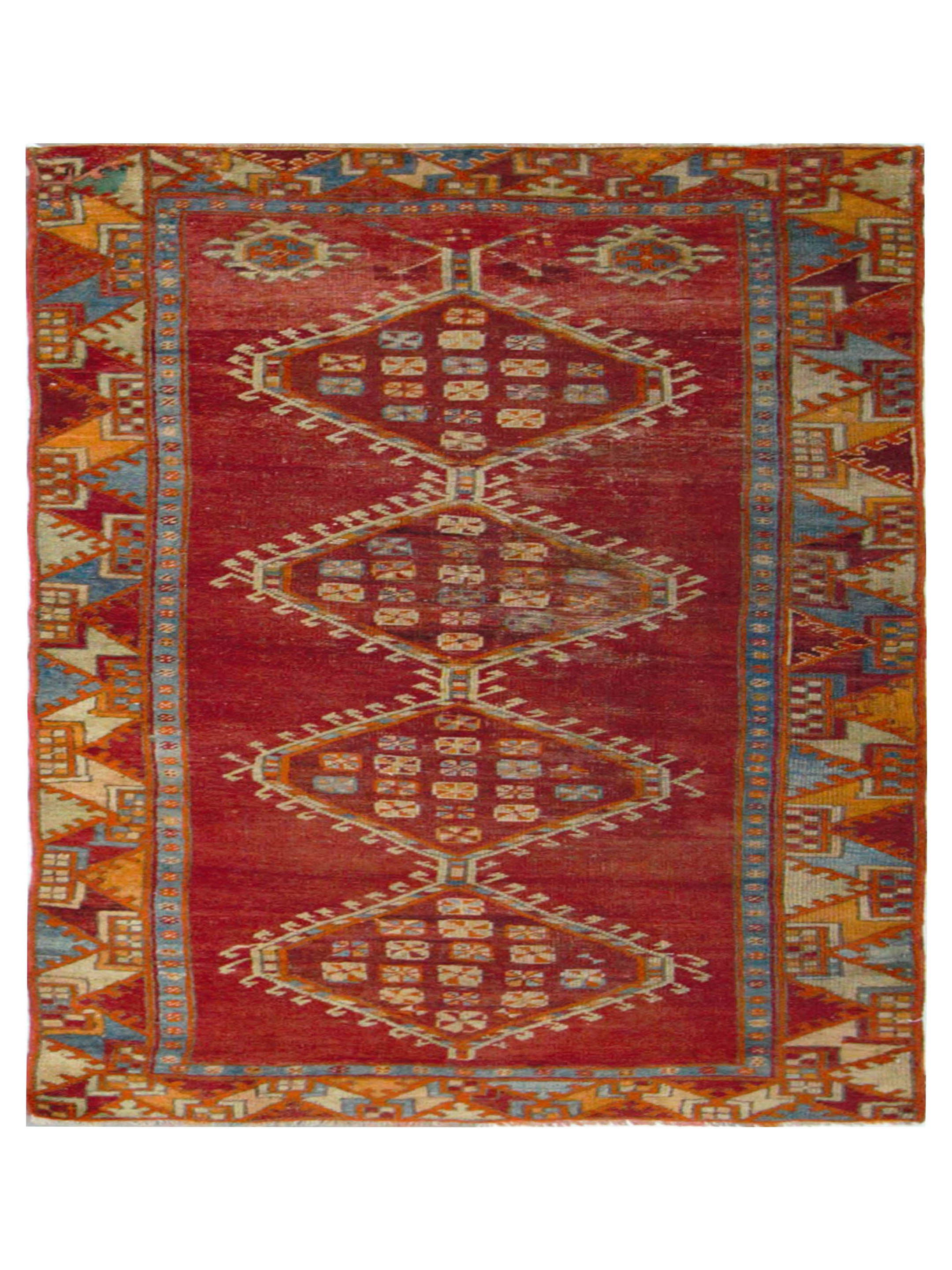 Kula Hand Knotted Orange 3.6x7