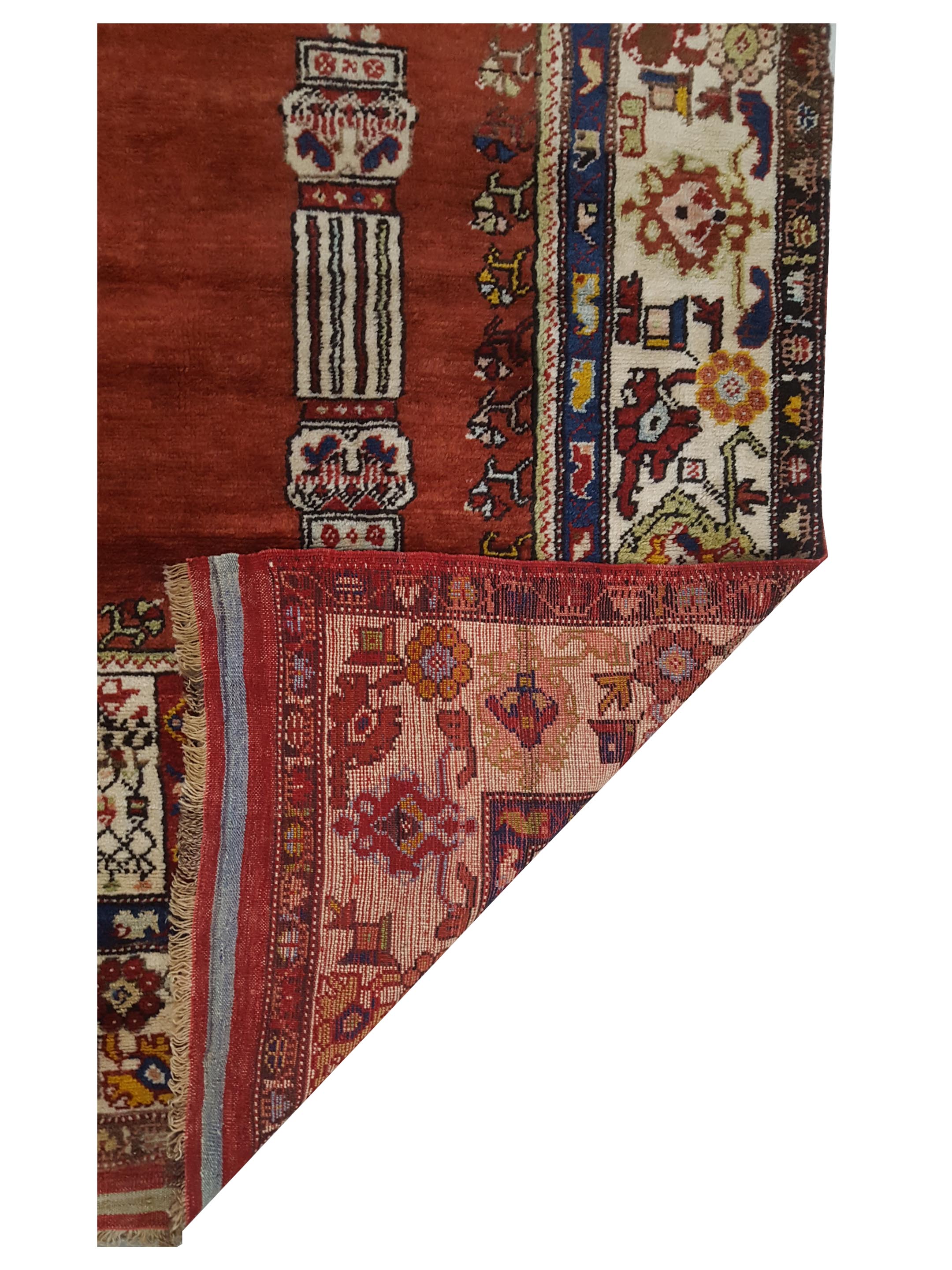Antique Kars Hand Knotted Red 4x6 - Image 3 of 5