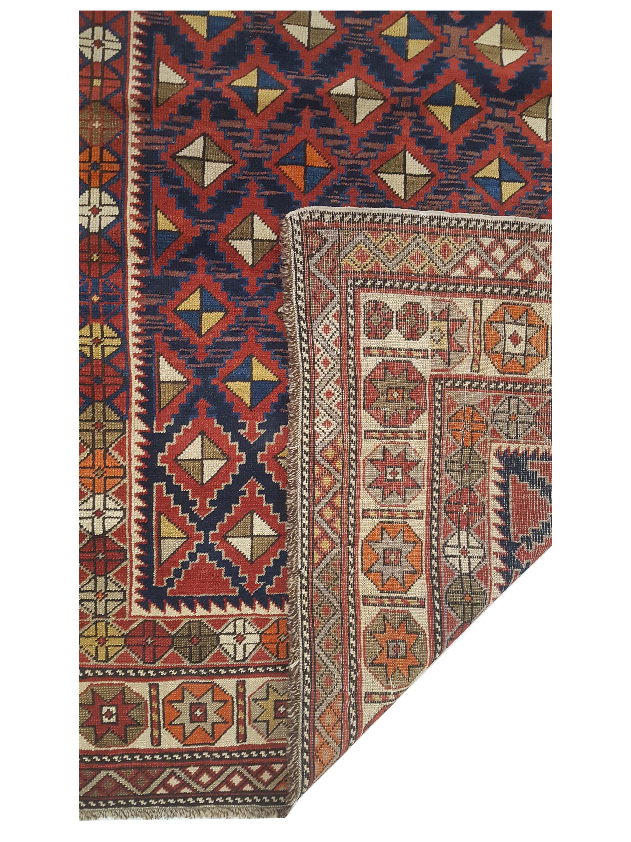 Shirvan Hand Knotted Burgundy 4x6 - Image 3 of 5