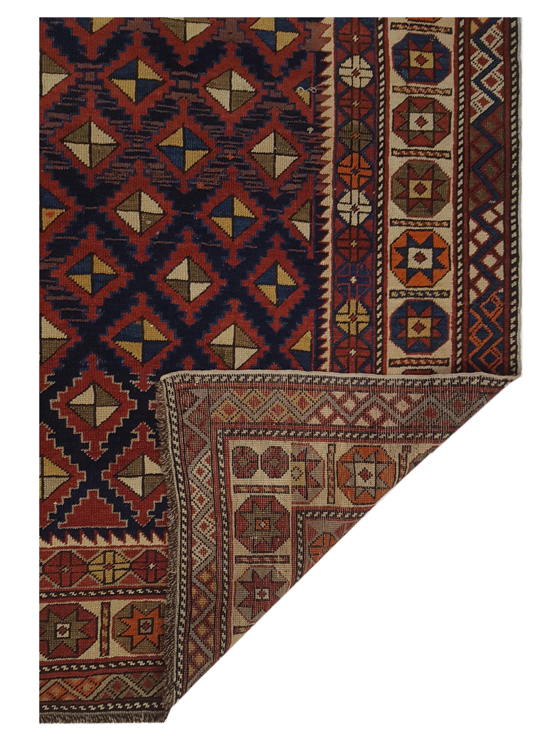 Shirvan Hand Knotted Burgundy 4x6 - Image 5 of 5