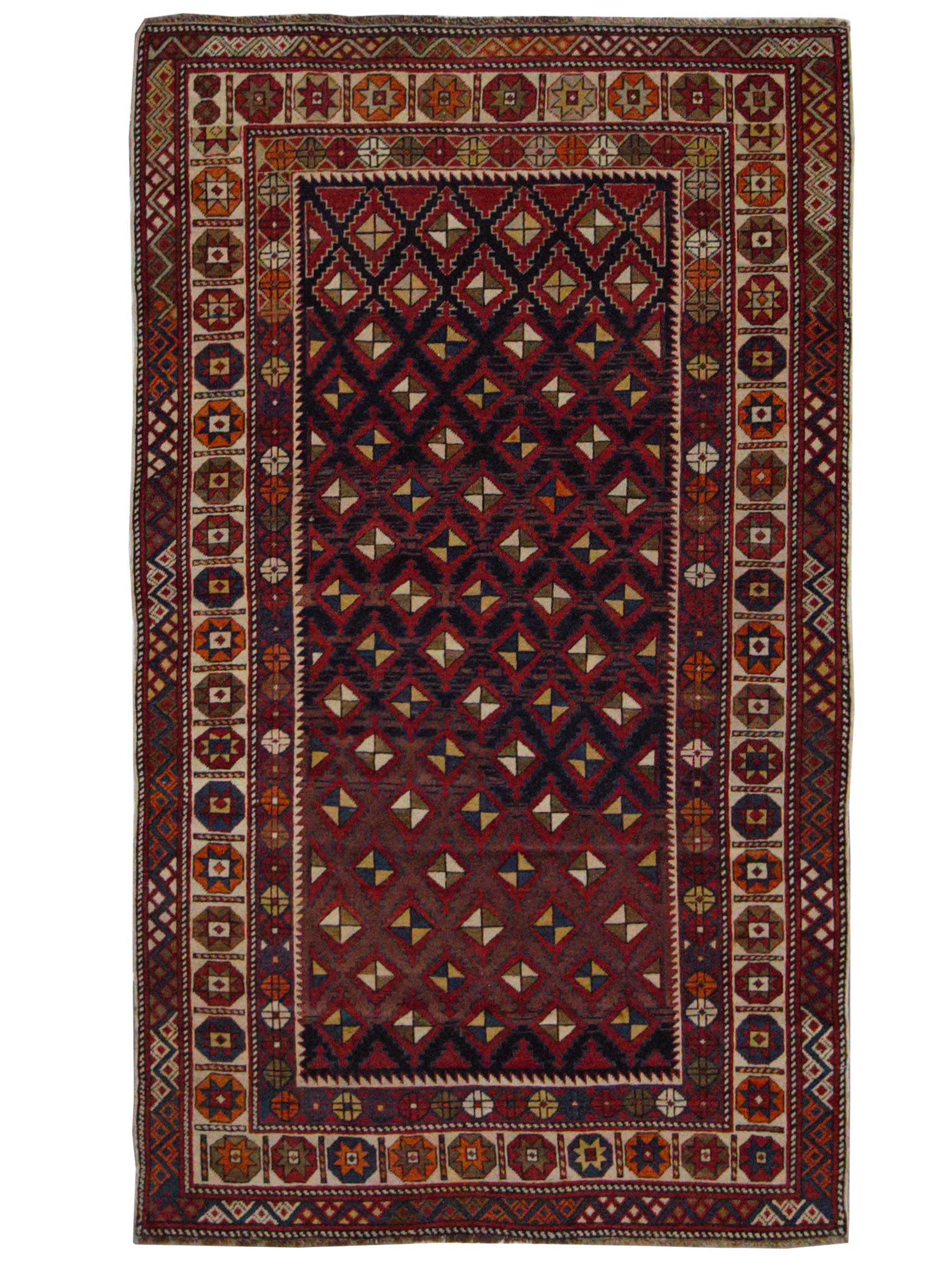 Shirvan Hand Knotted Burgundy 4x6