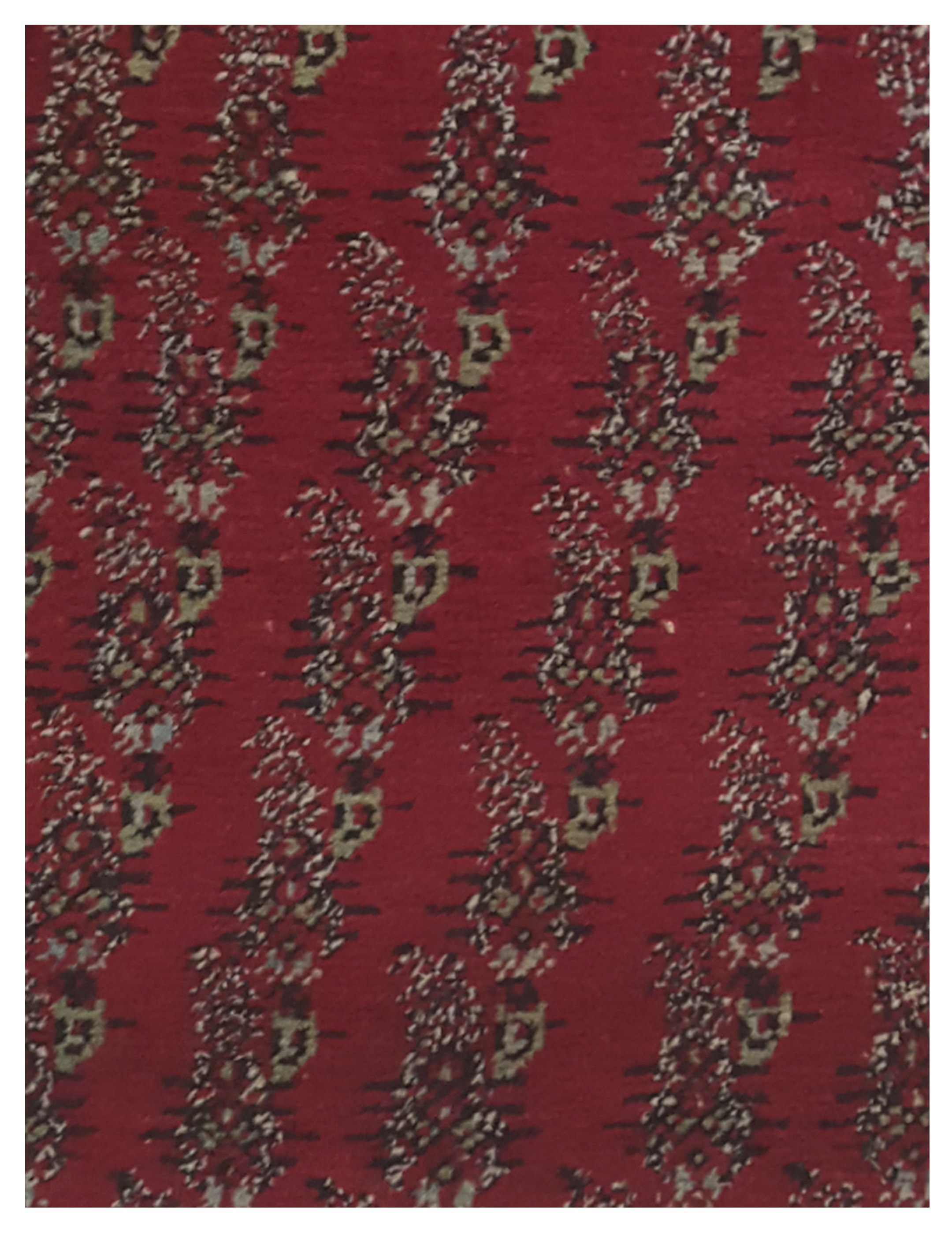 Malayer Hand Knotted Red 3x12 - Image 3 of 5