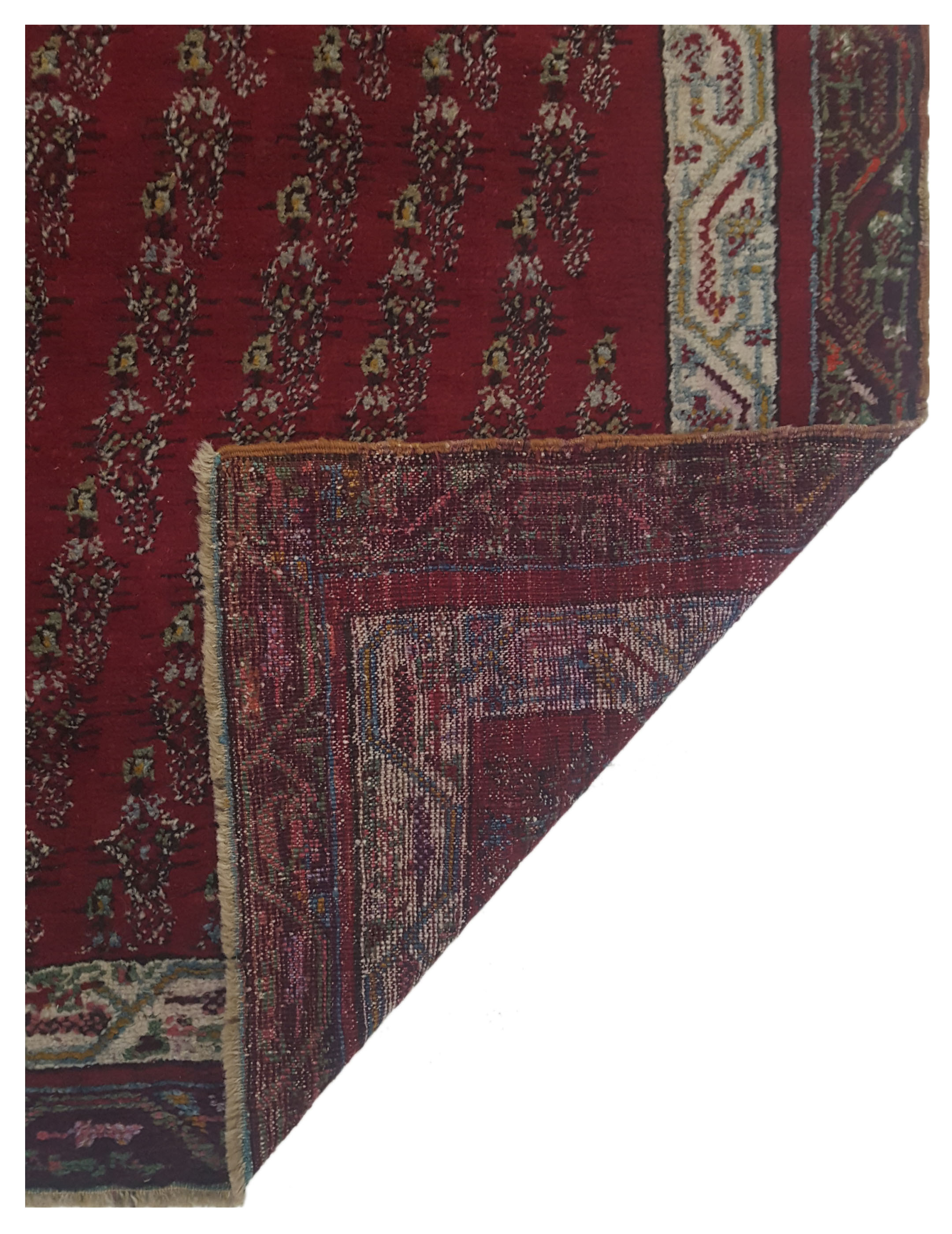 Malayer Hand Knotted Red 3x12 - Image 5 of 5