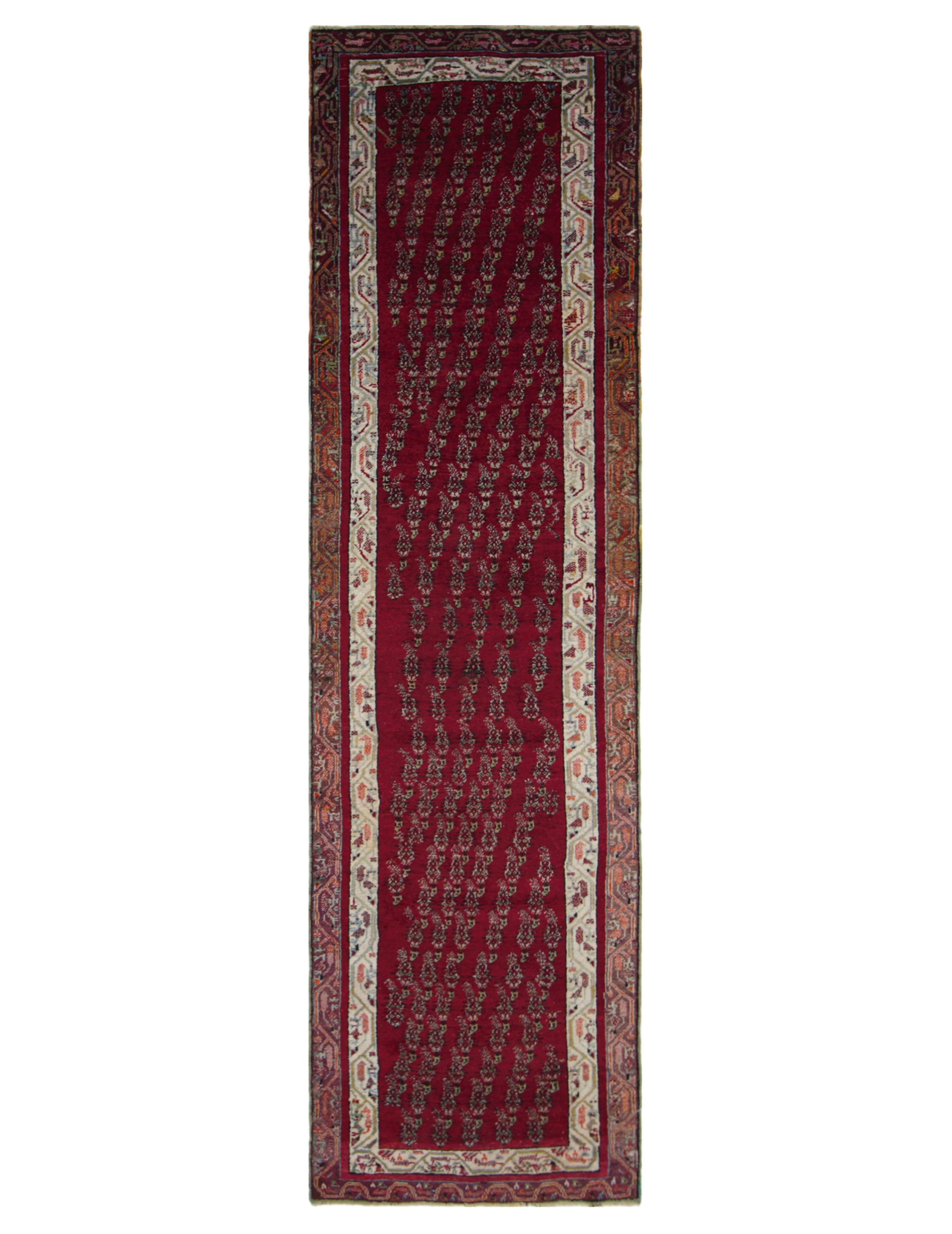 Malayer Hand Knotted Red 3x12