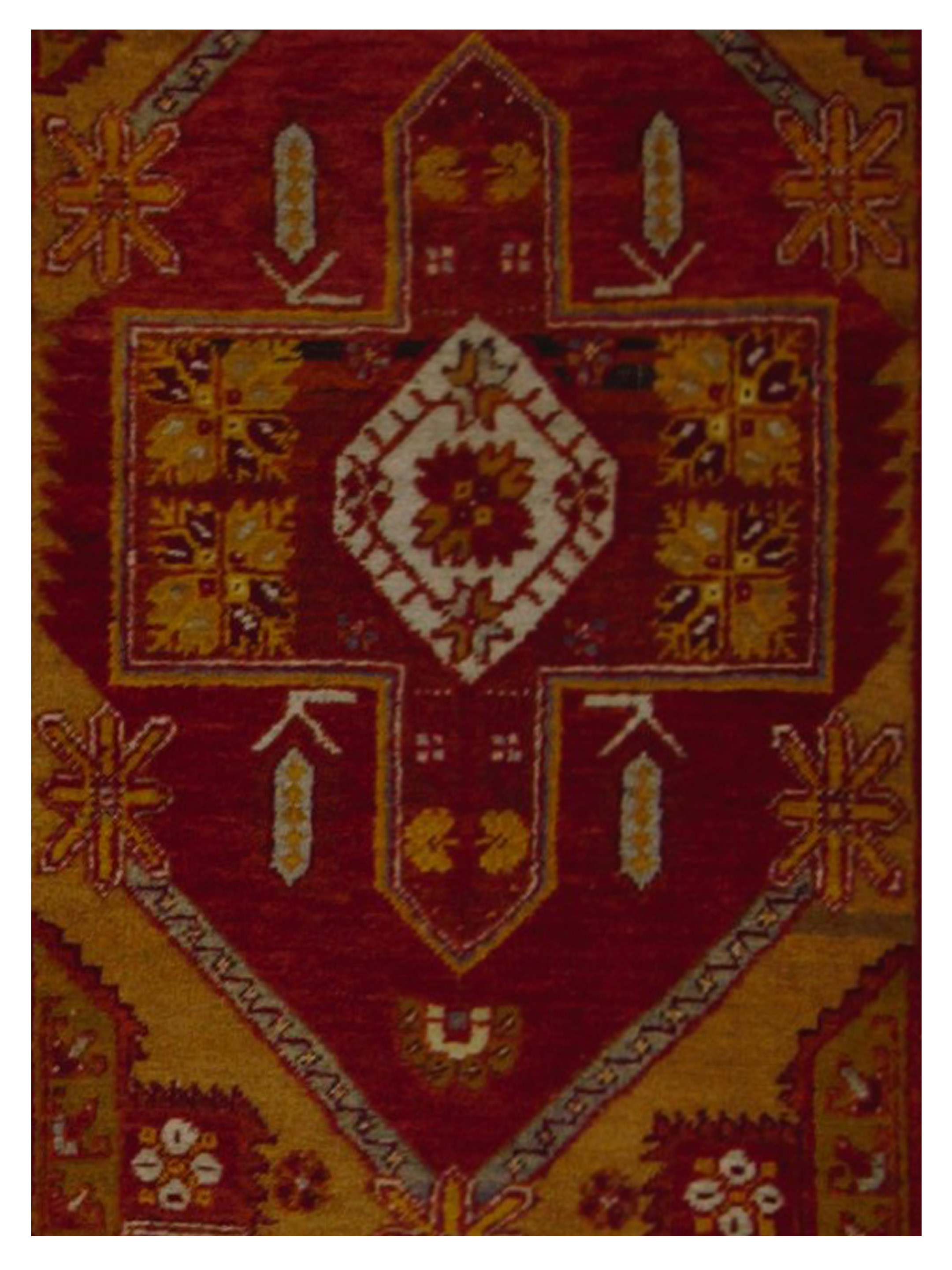 Antique Ushak Gold 4x11 - Image 4 of 5