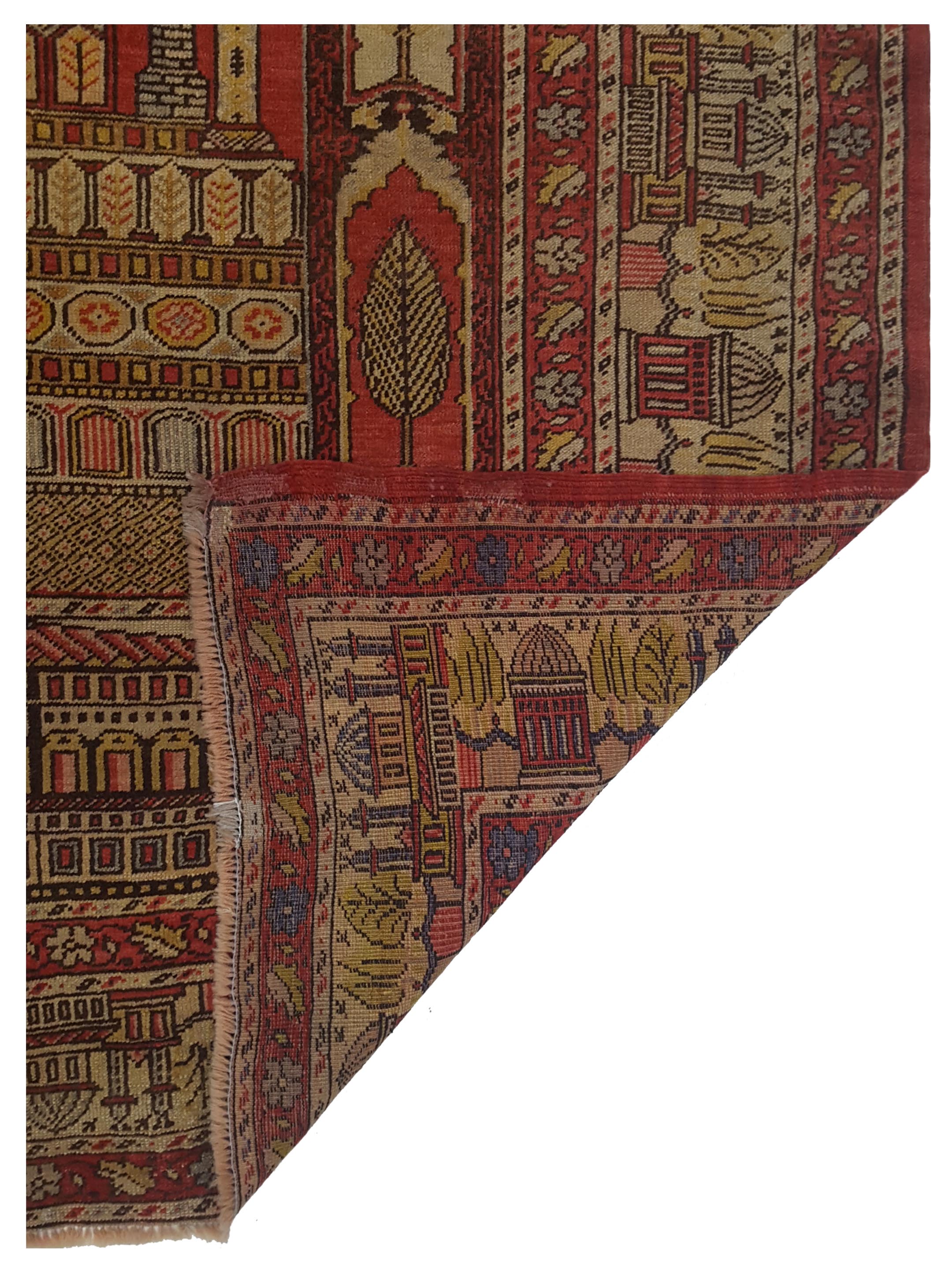 Kayseri Hand Knotted Gold 4x6 - Image 5 of 5
