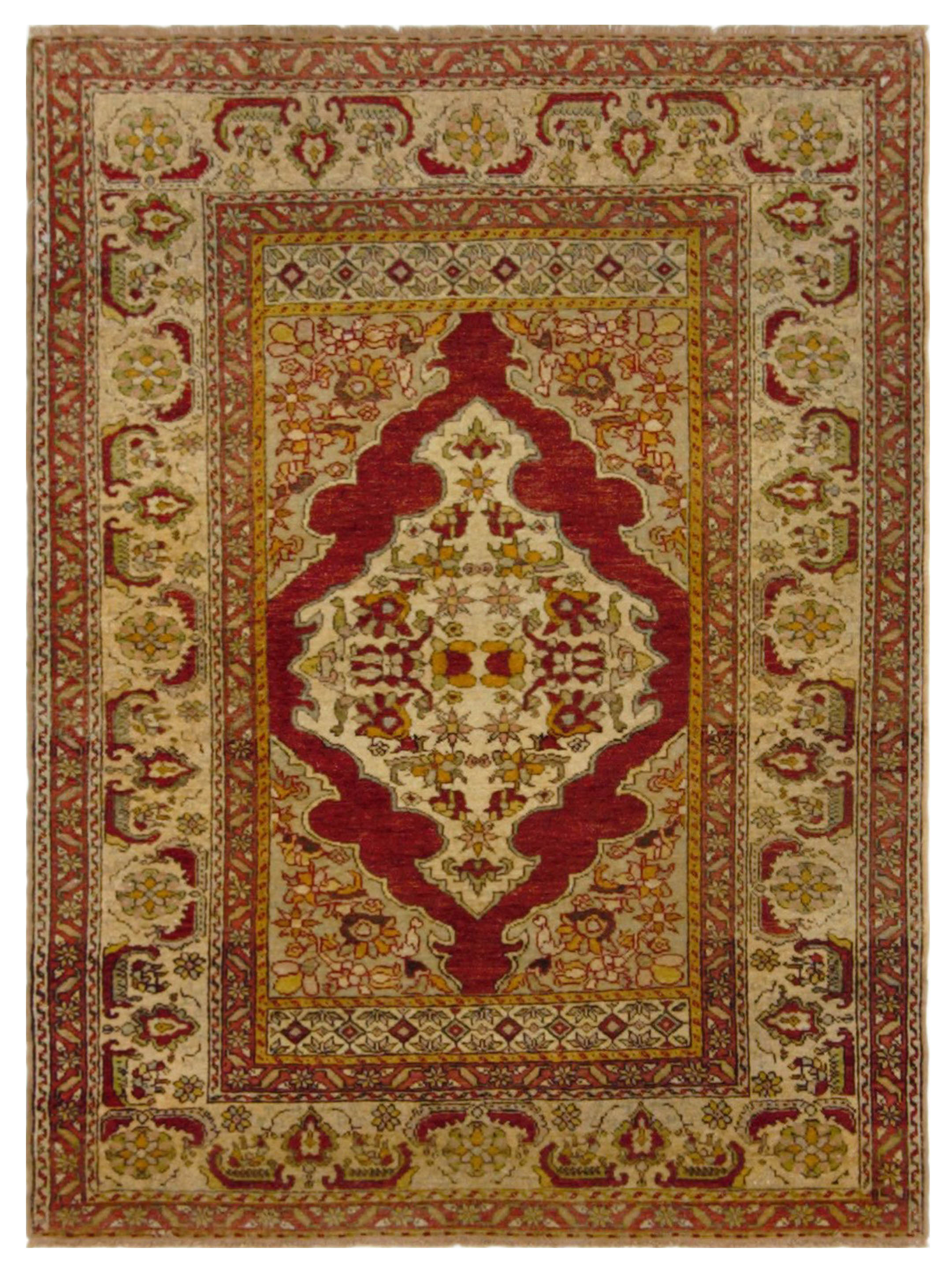 Kayseri Hand Knotted Gold 4x6