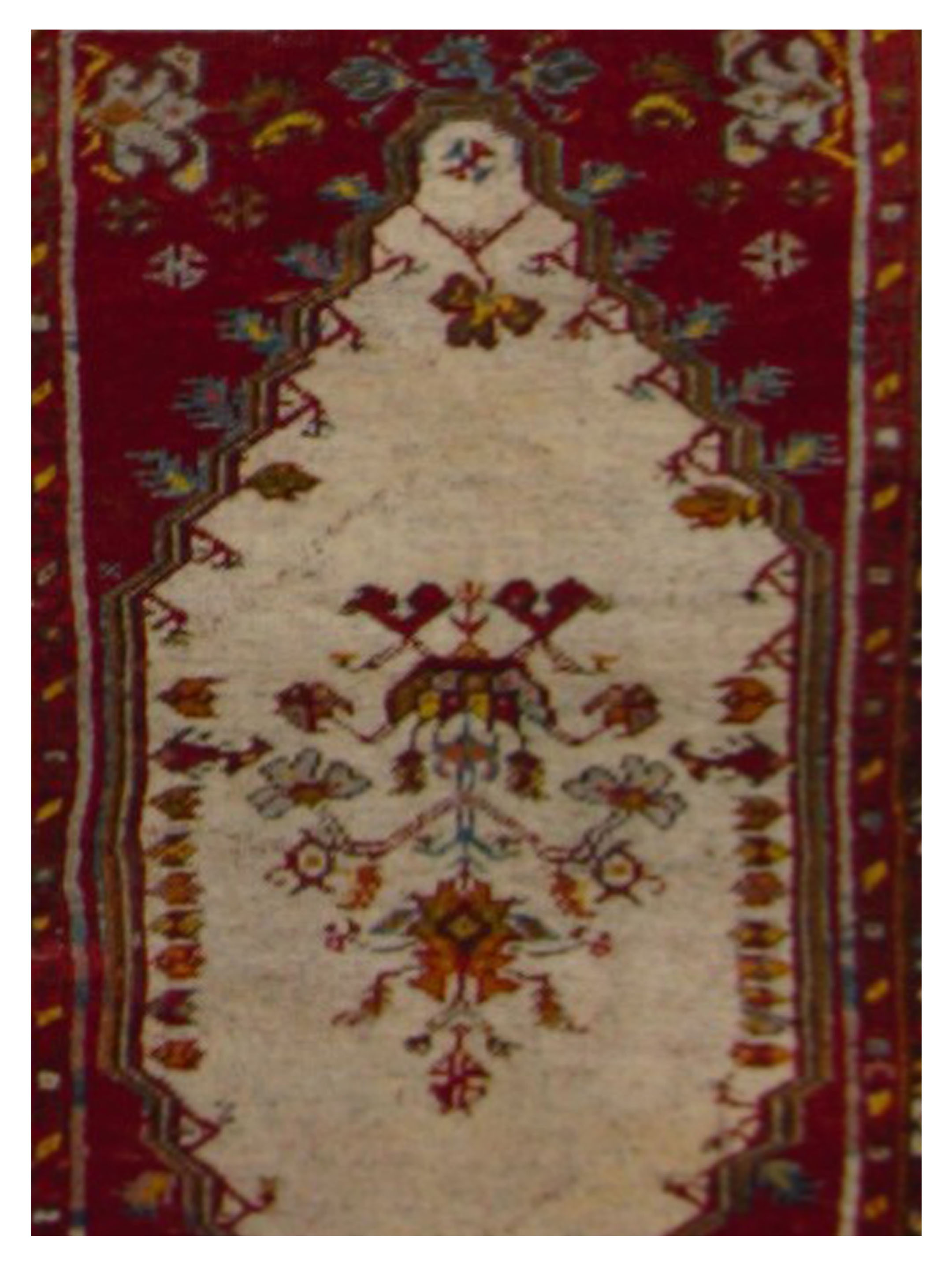 Kula Hand Knotted Red 3x5 - Image 4 of 5
