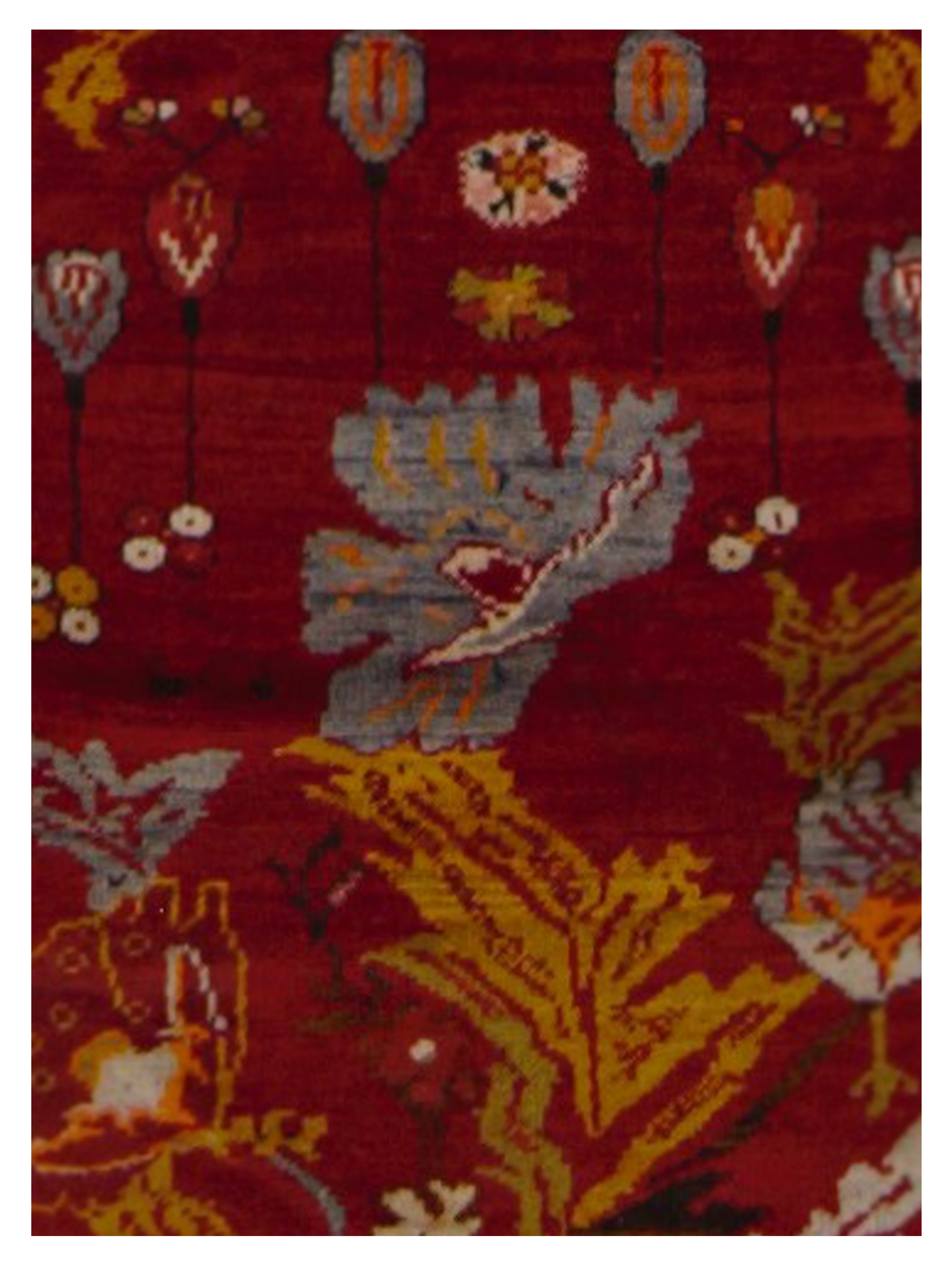 Antique Ushak Orange 4x6 - Image 4 of 5