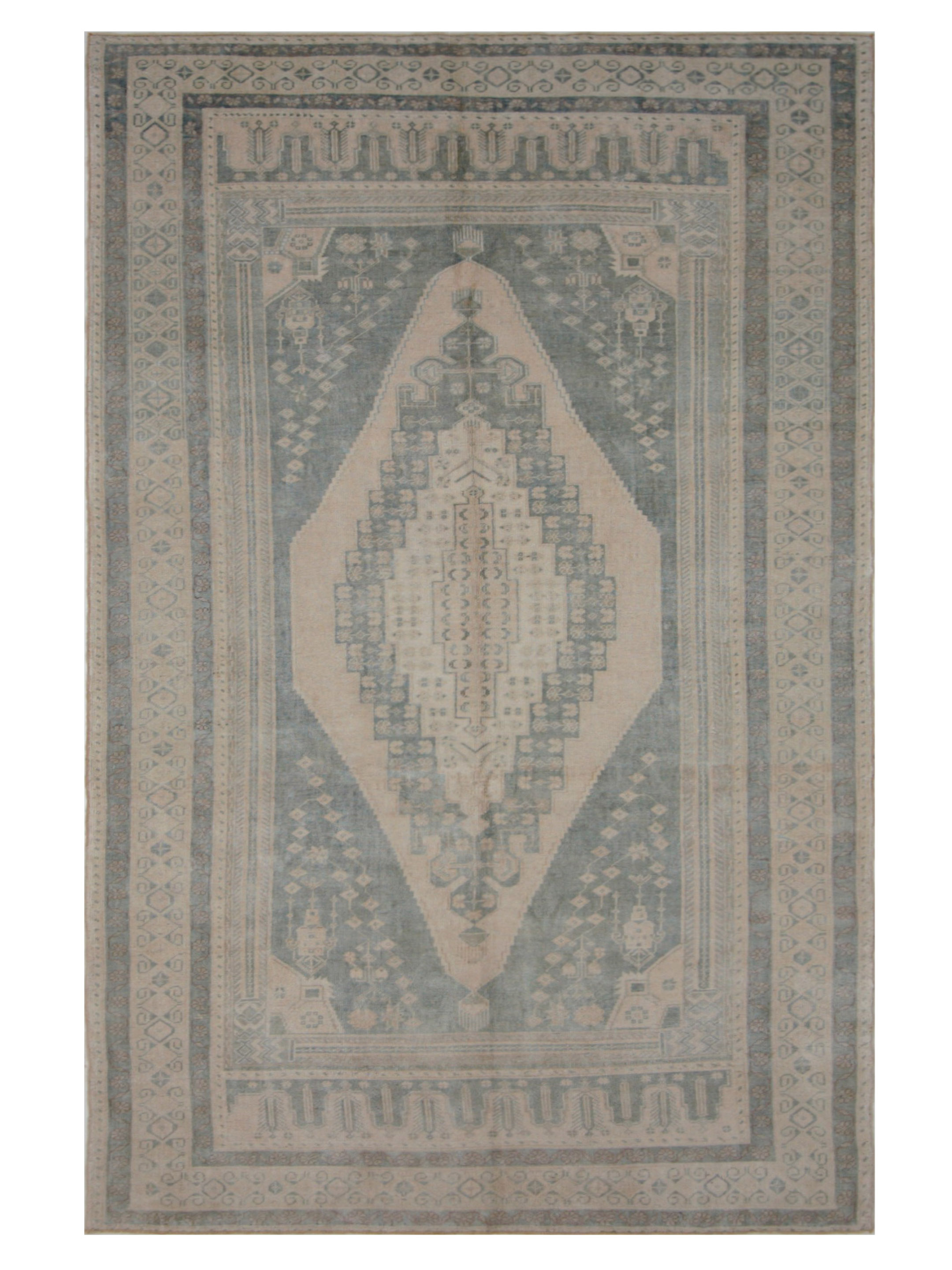 Anatolian Hand Knotted Teal 6x11