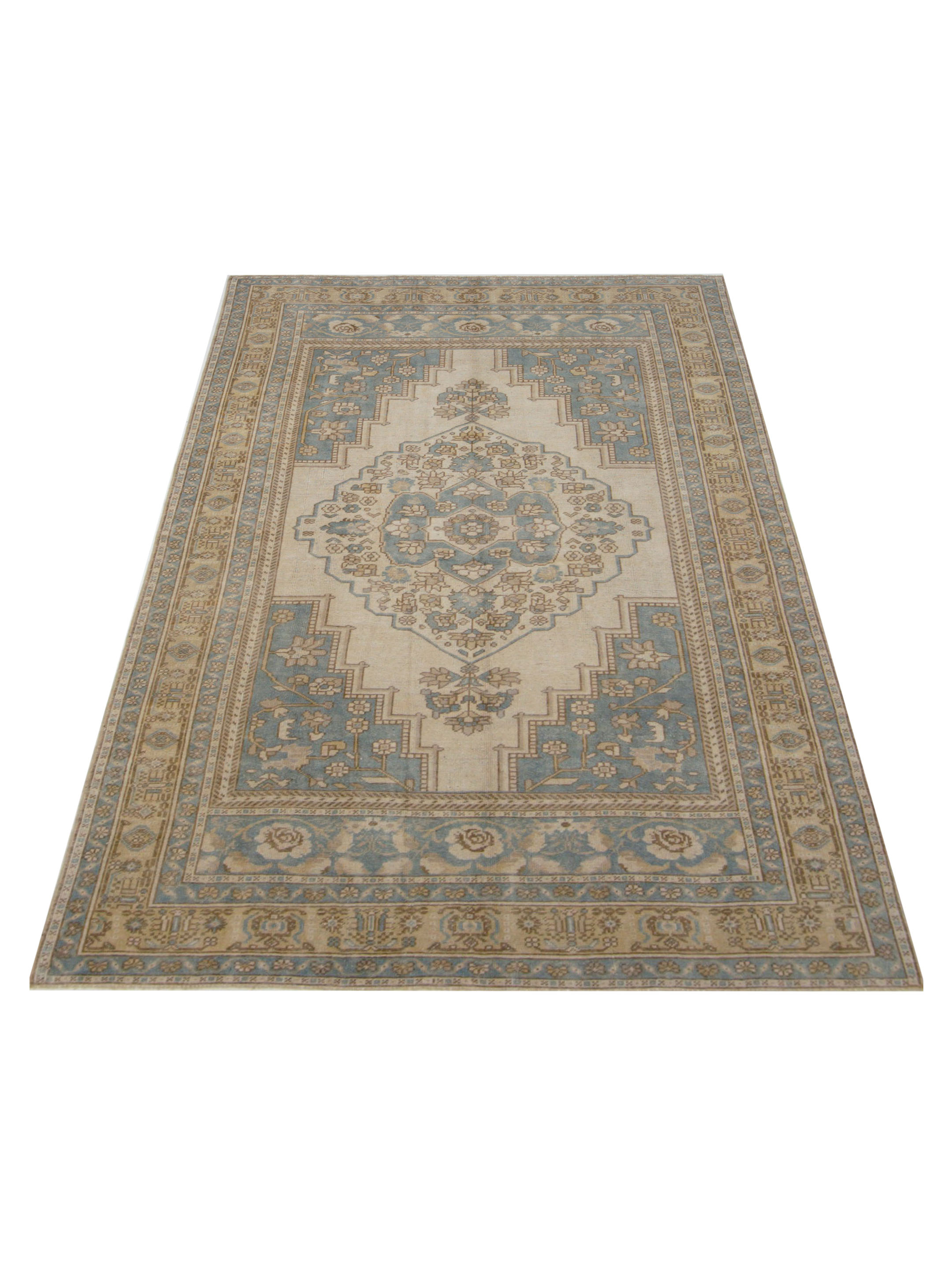 Anatolian Hand Knotted Beige 6x9 - Image 2 of 5