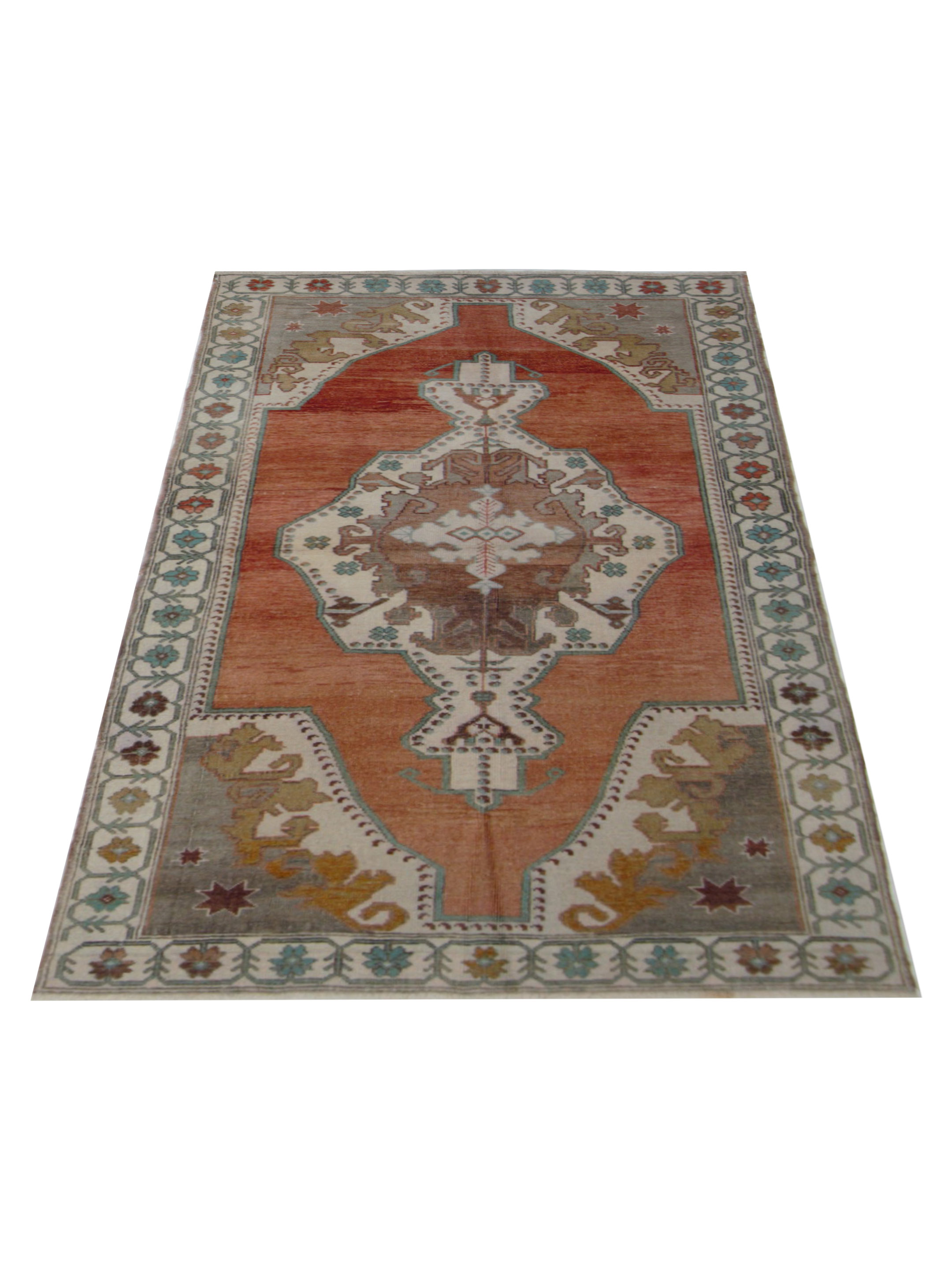 Anatolian Hand Knotted Rust 5x8 - Image 2 of 5