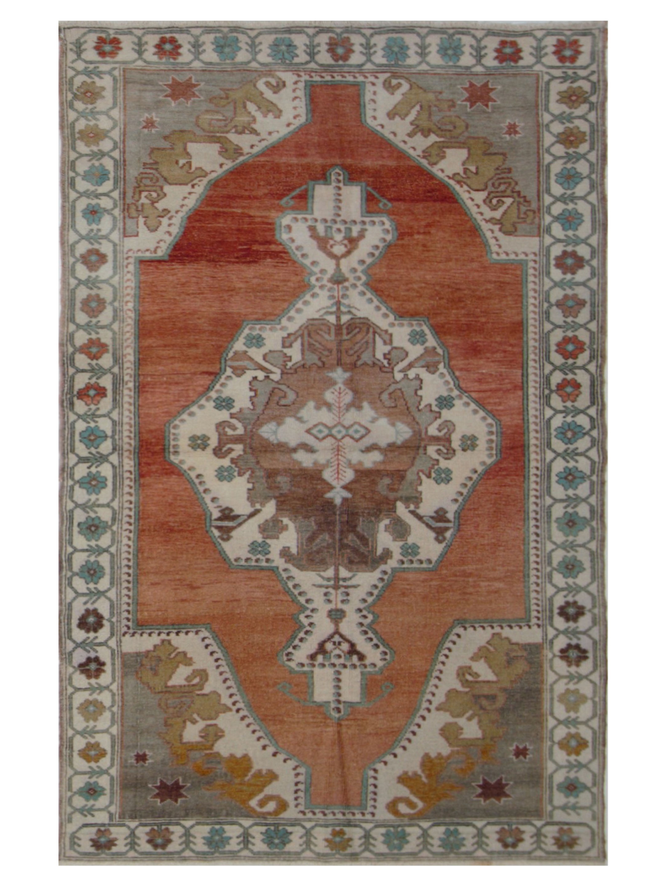 Anatolian Hand Knotted Rust 5x8