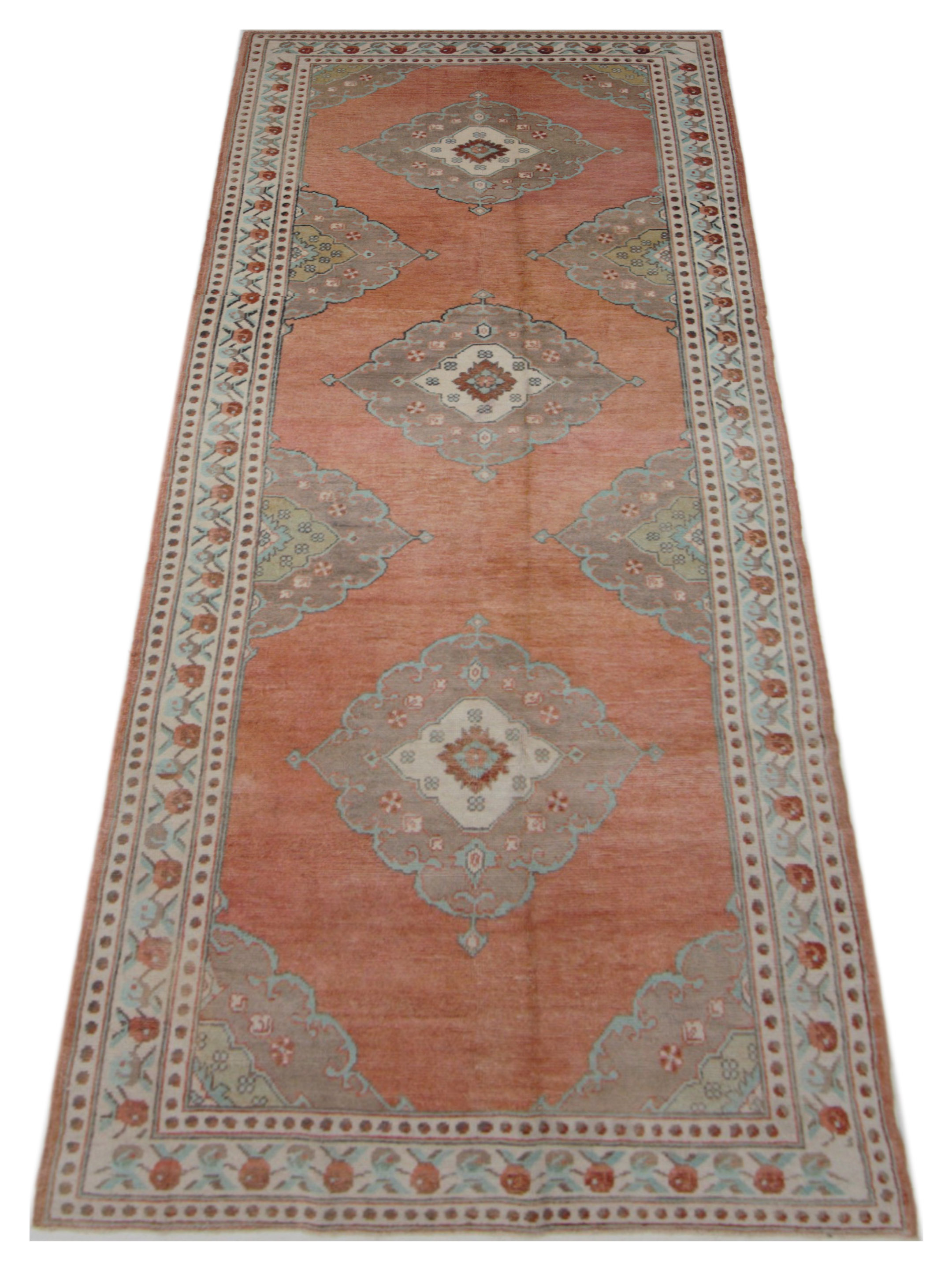 Anatolian Hand Knotted Orange 5x12 - Image 2 of 5