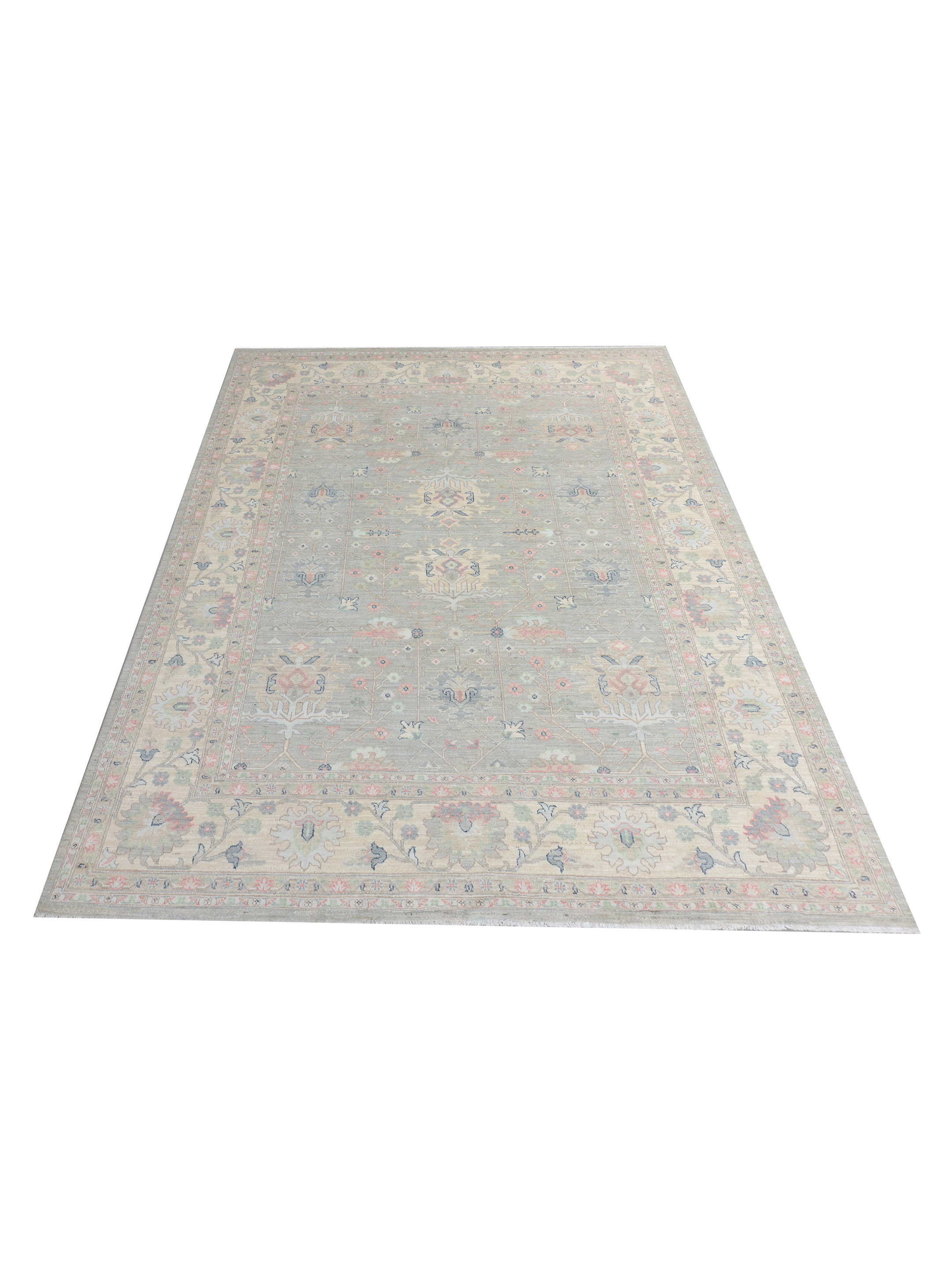 Ziegler Silk Route Hand Knotted Grey 9x12 - Image 2 of 5