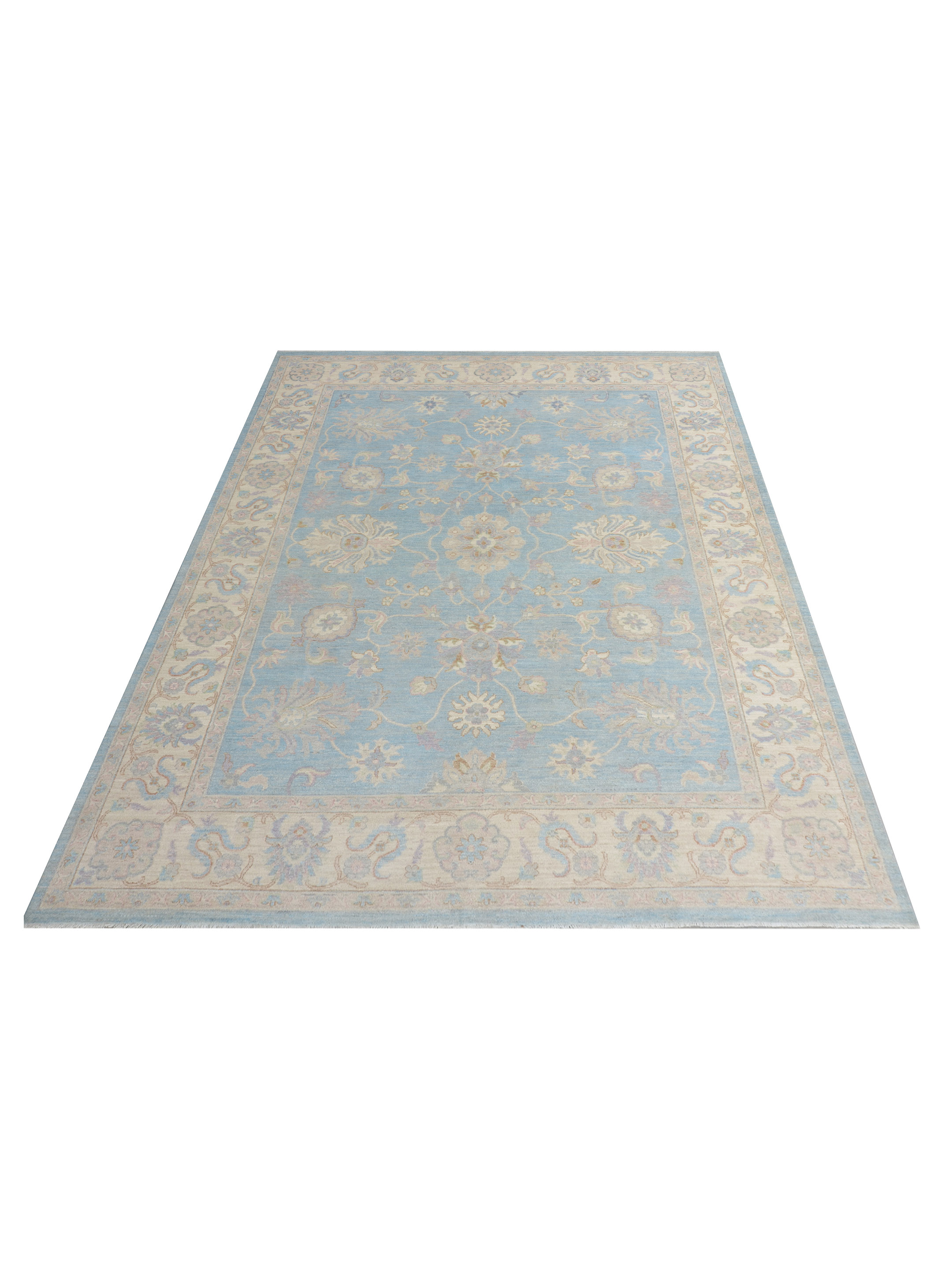 Ziegler Hand Knotted Lt.Blue 9x12 - Image 2 of 5