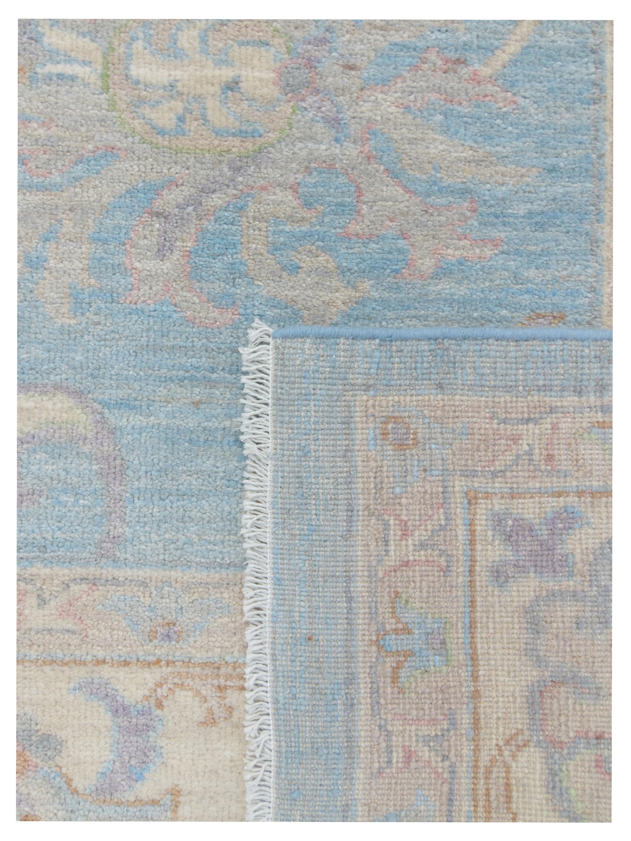 Ziegler Hand Knotted Lt.Blue 9x12 - Image 5 of 5